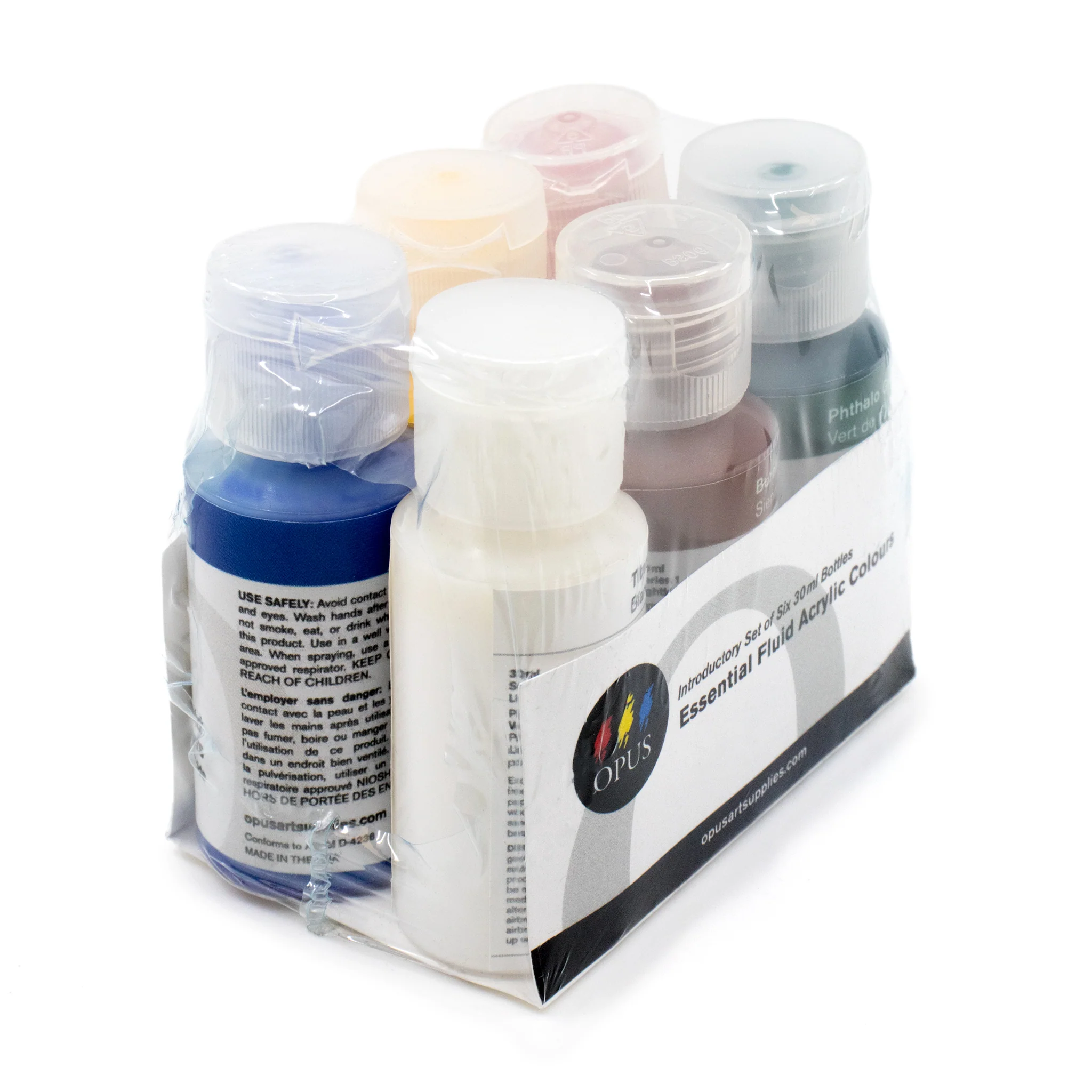 Opus Essential Fluid Acrylic Colours Set of 6 x 30 ml - Image 3