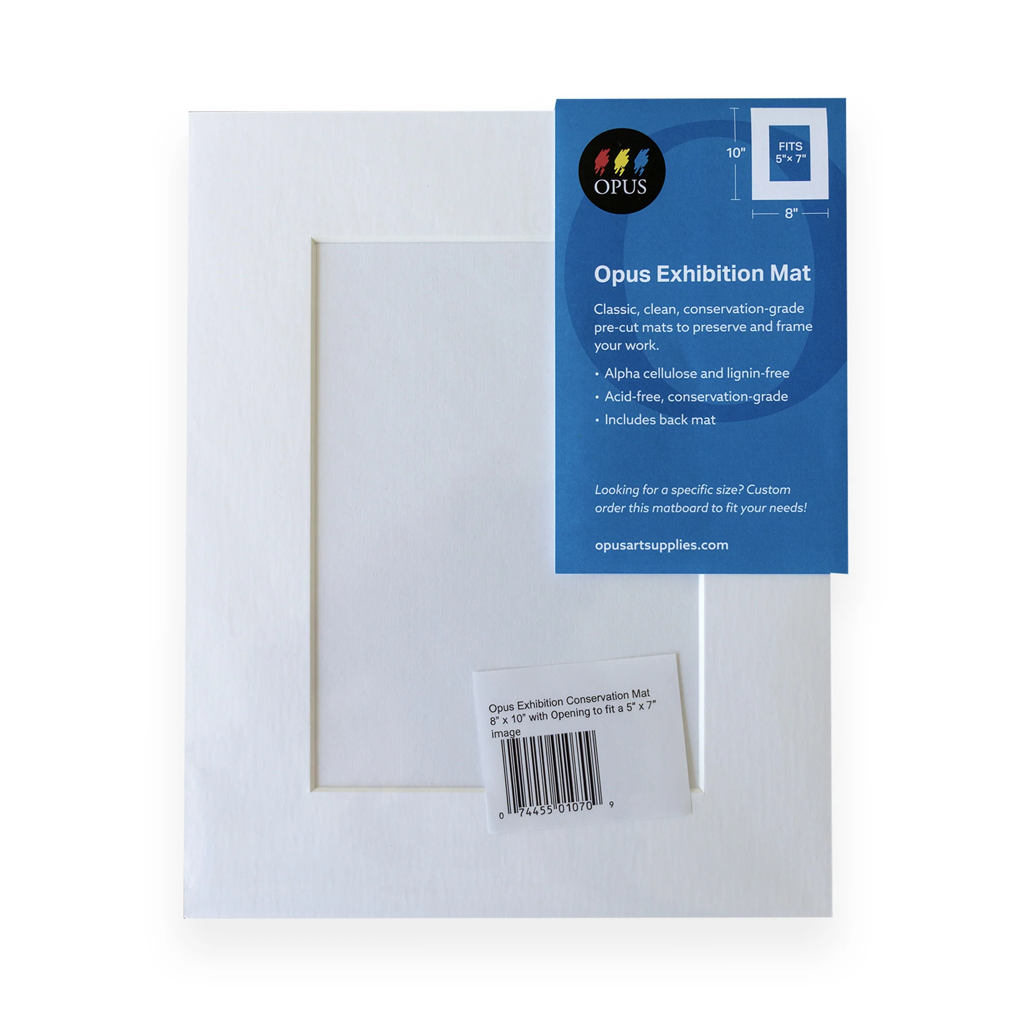 Opus Exhibition Conservation Mat - 8 x 10" Exterior - Image 3