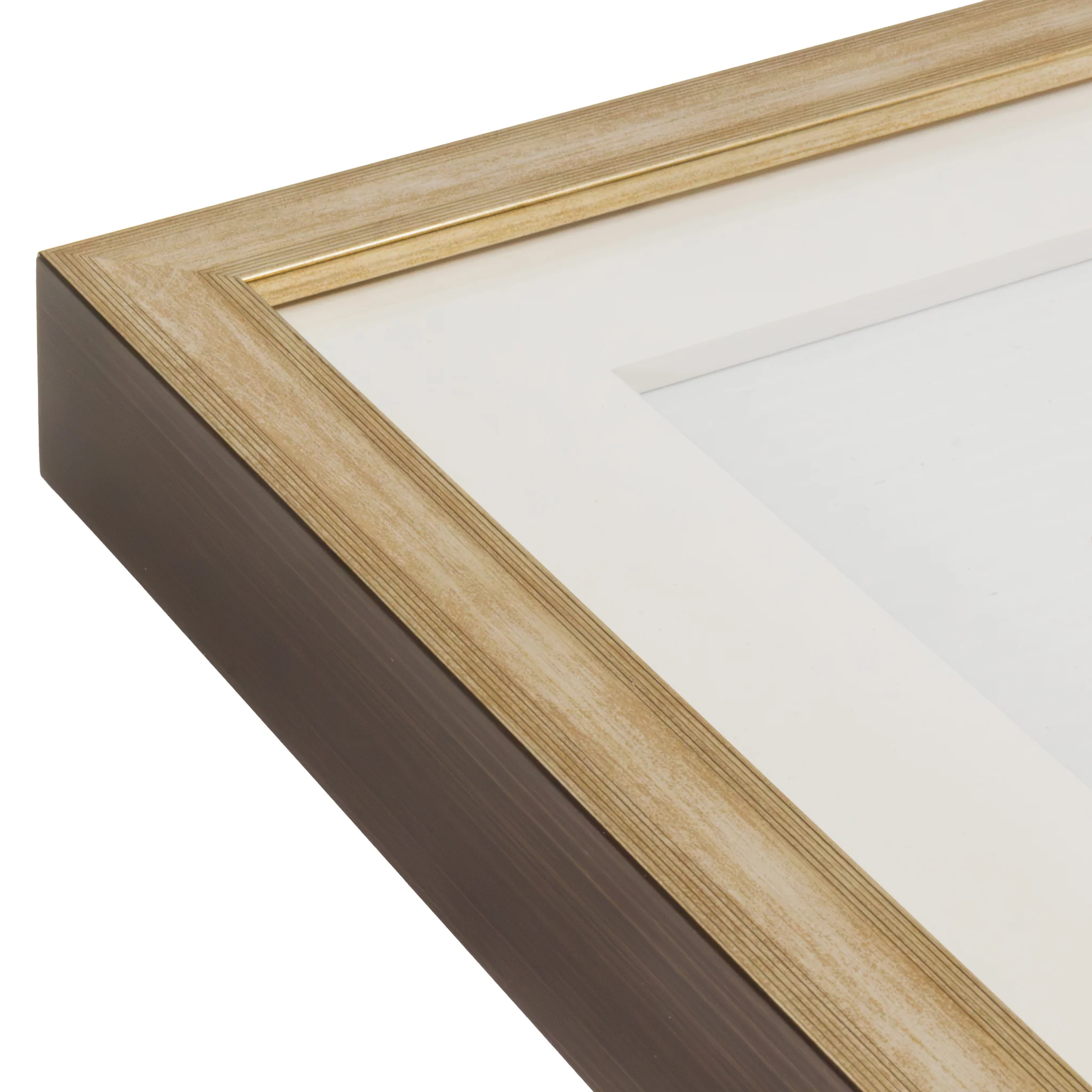 Opus West Coast Wood Frames with Glass - Antique Brass - Clearance - Image 5