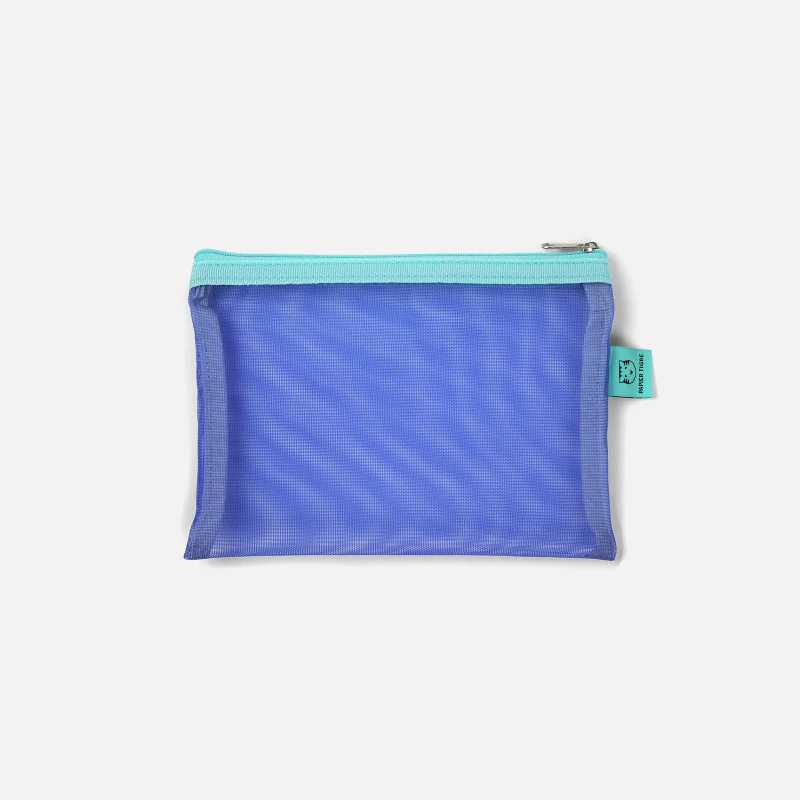 Papier Tigre Mesh Pouch (S) - Blue & Turquoise - Image 6