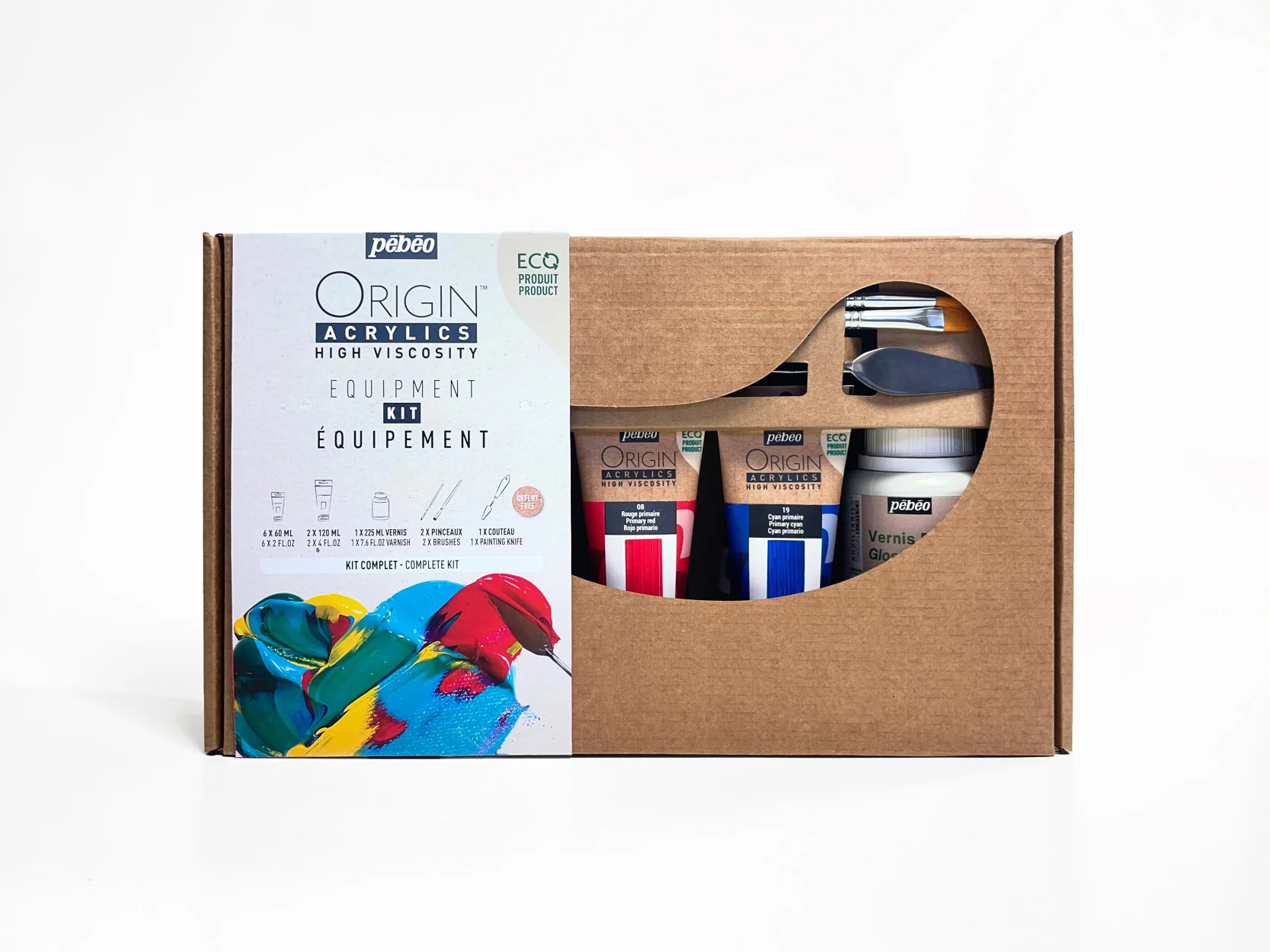 Pebeo Origin Acrylics Equipment Kit 12 Piece Set - Image 2