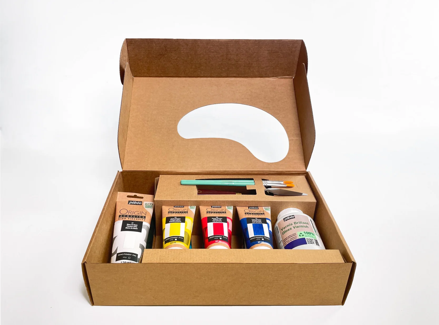 Pebeo Origin Acrylics Equipment Kit 12 Piece Set - Image 3
