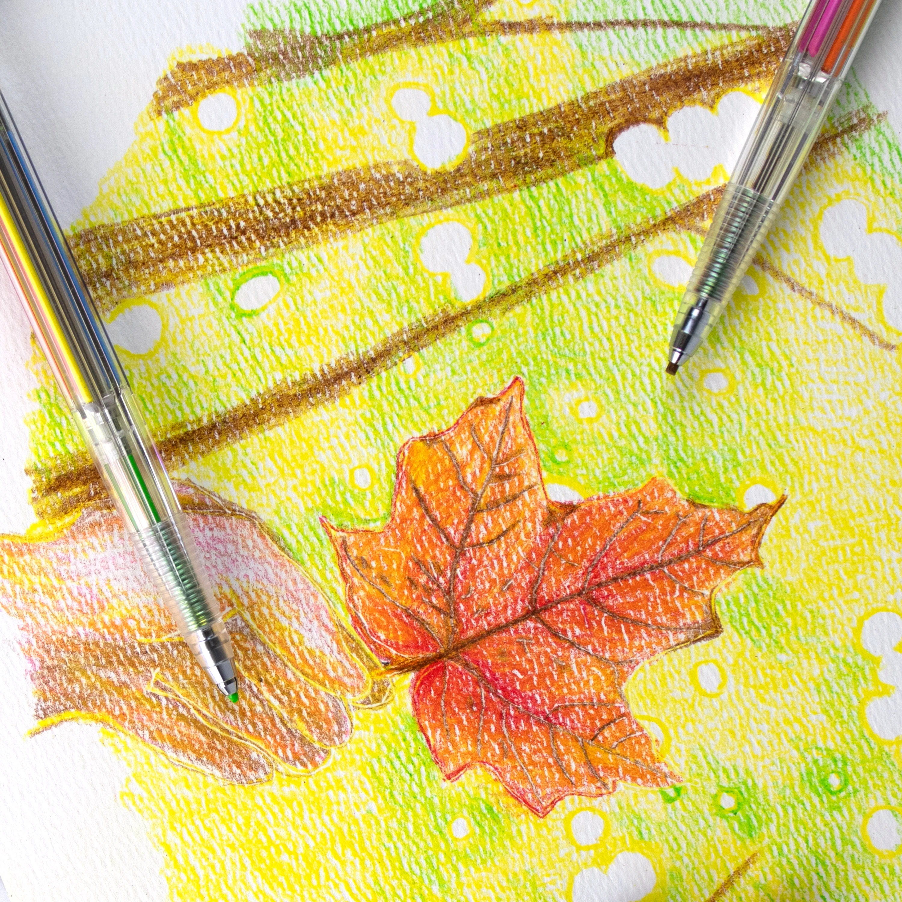 Pentel Art Multi 8 Colour Pencil with 12 Refill Leads - Image 2