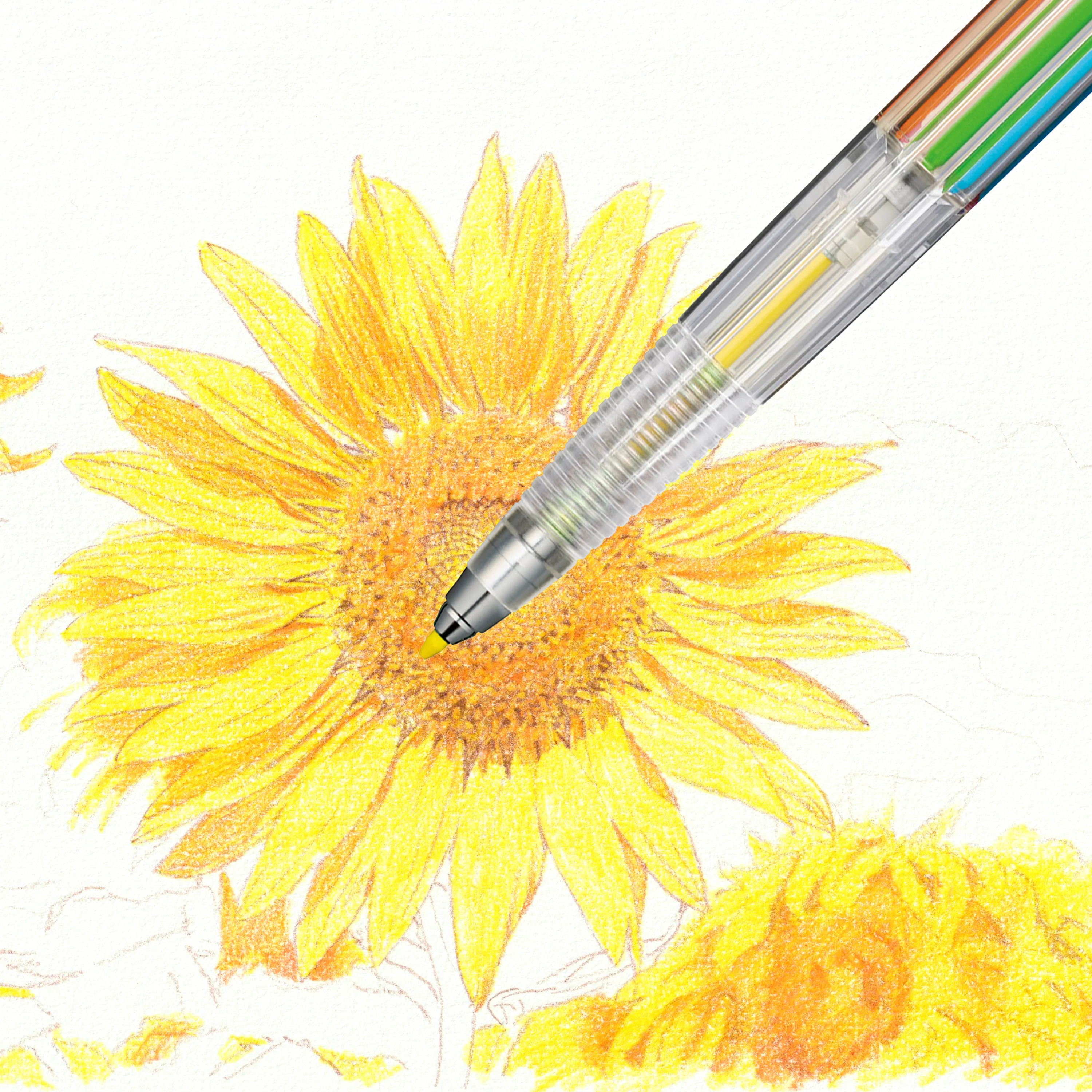 Pentel Art Multi 8 Colour Pencil with 12 Refill Leads - Image 3