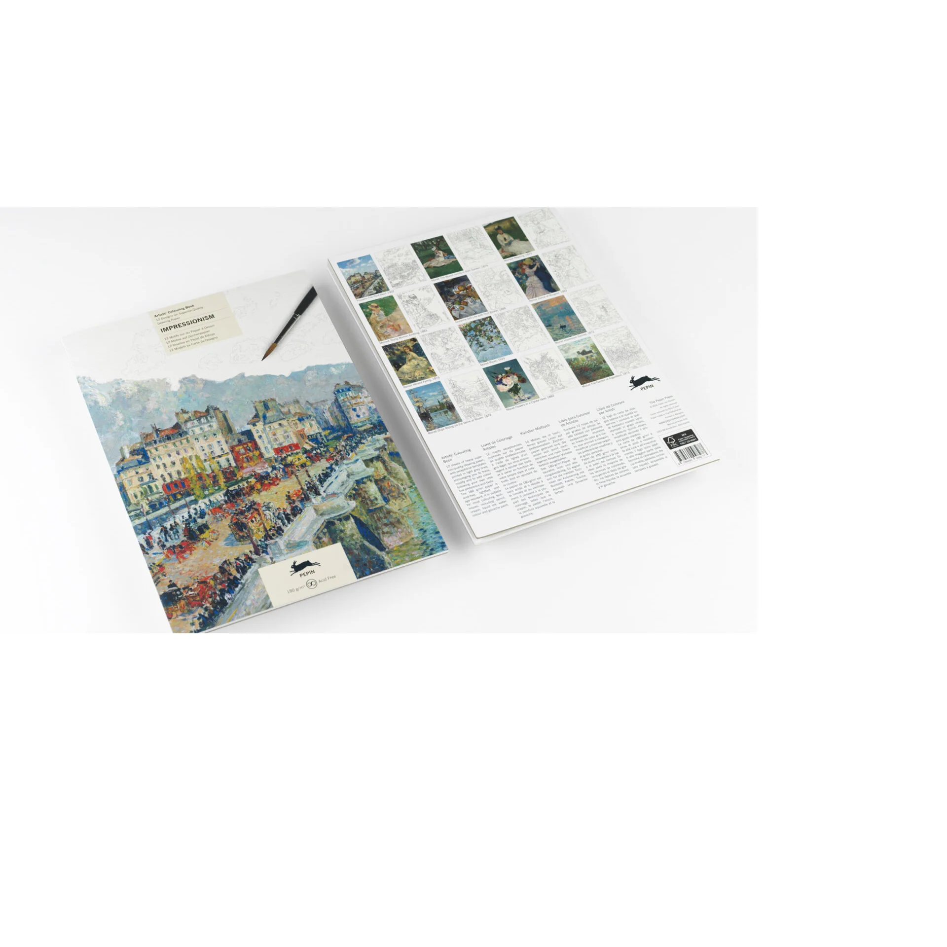 Pepin Press Artists' Colouring Book - Impressionism - Image 3