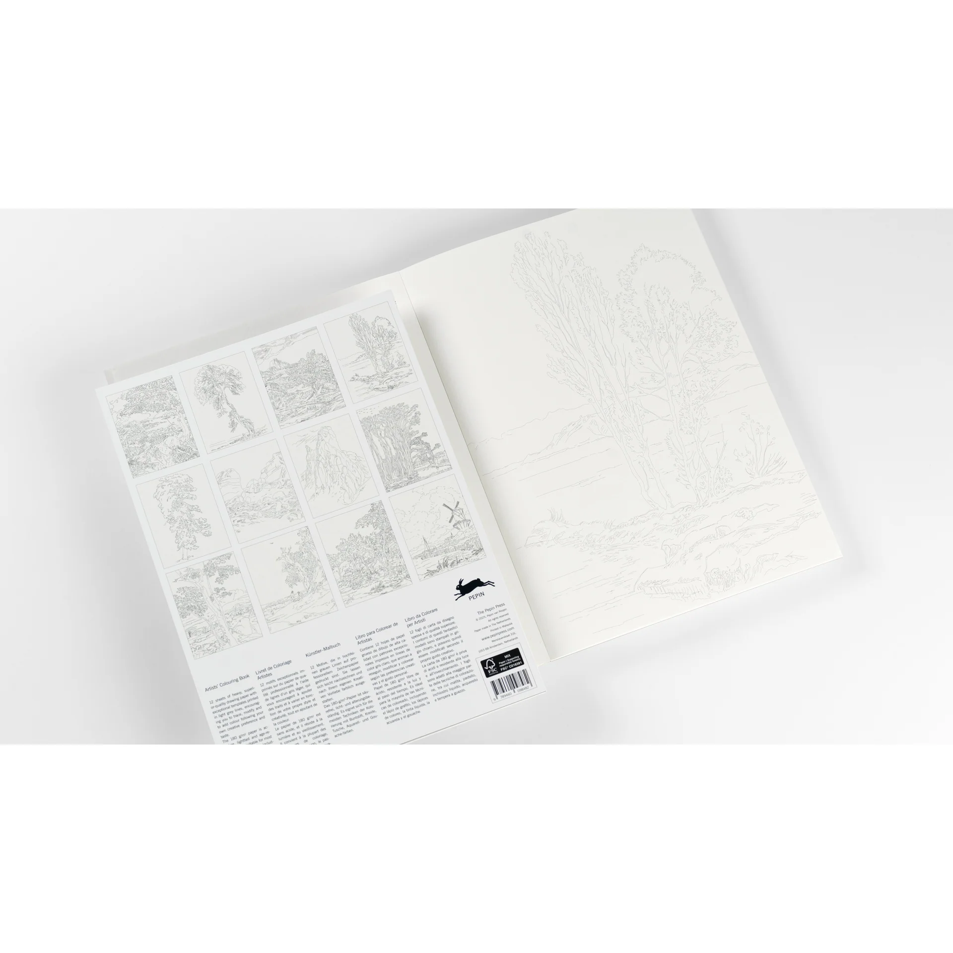 Pepin Press Artists' Colouring Book - Landscape - Image 4
