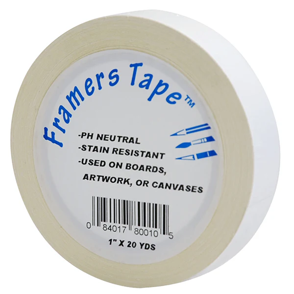 Pro Tapes White Framers Tape 1" x 20yd - Image 2