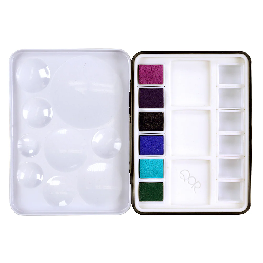 QoR Watercolor Mini Half Pan Granulators Set of 6 - Image 2
