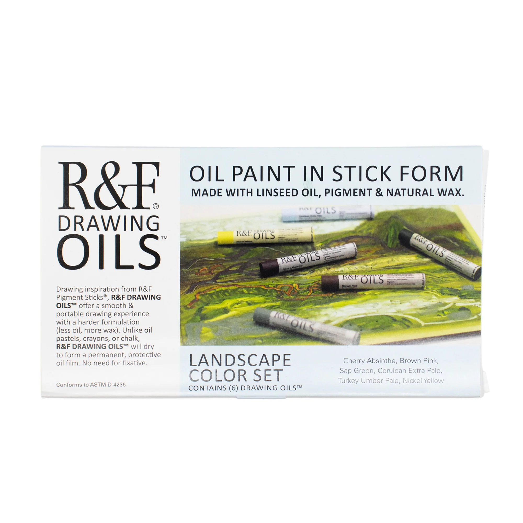 R&F Drawing Oil Color Set of 6 - Landscape - Image 2