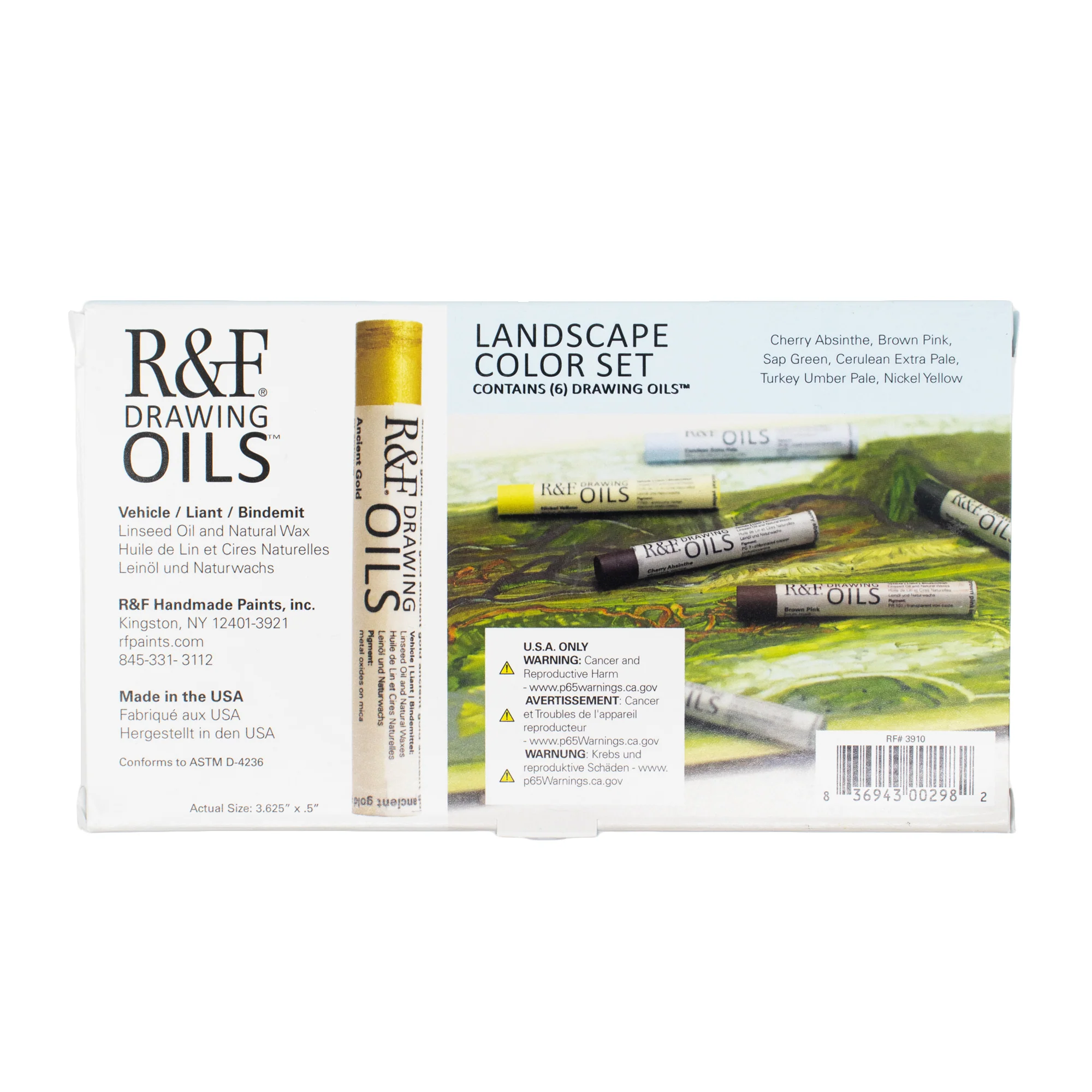 R&F Drawing Oil Color Set of 6 - Landscape - Image 3