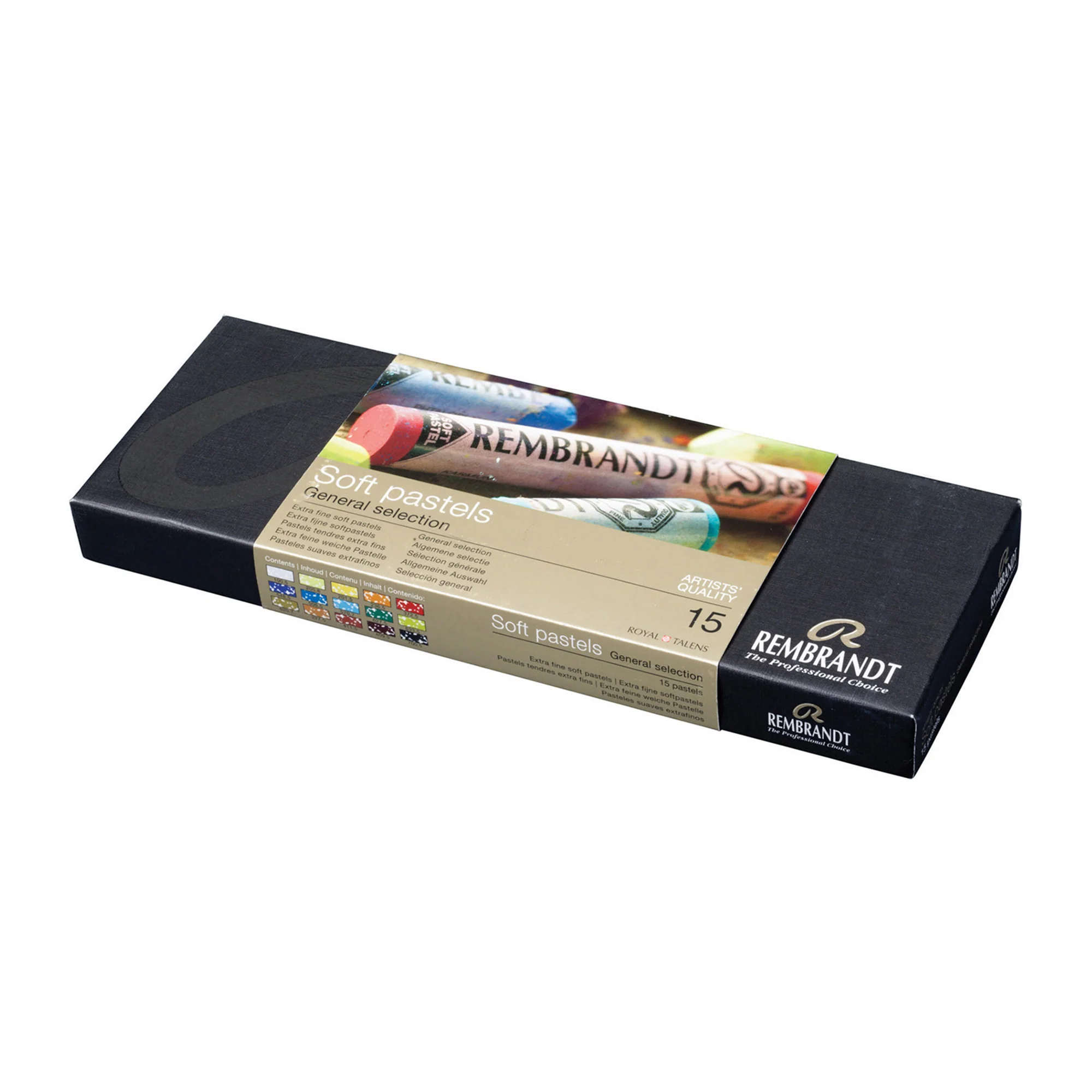 Rembrandt Soft Pastel General Selection Full Stick Set of 15 - Image 2