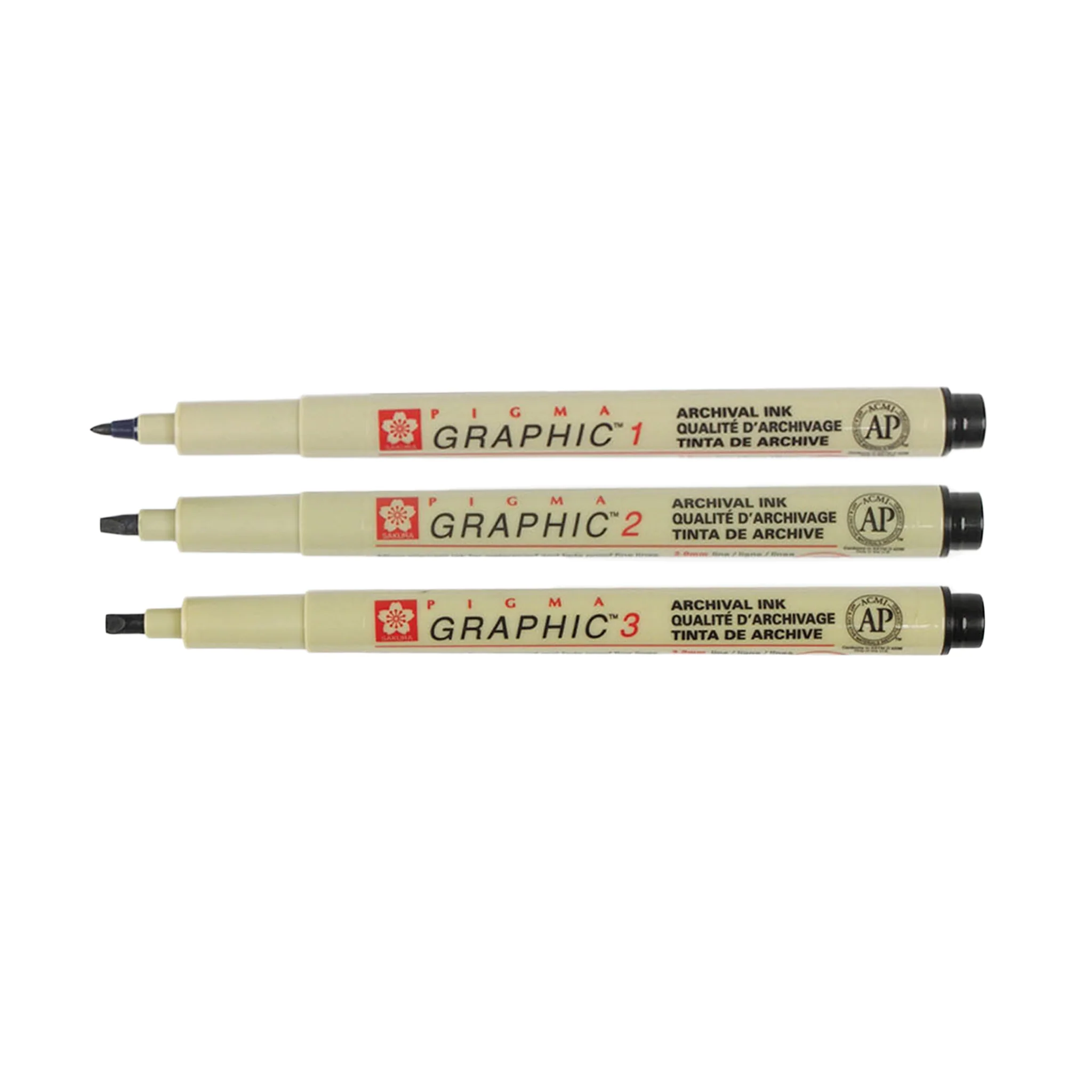 Sakura Pigma Graphic Pens - Black - Image 2