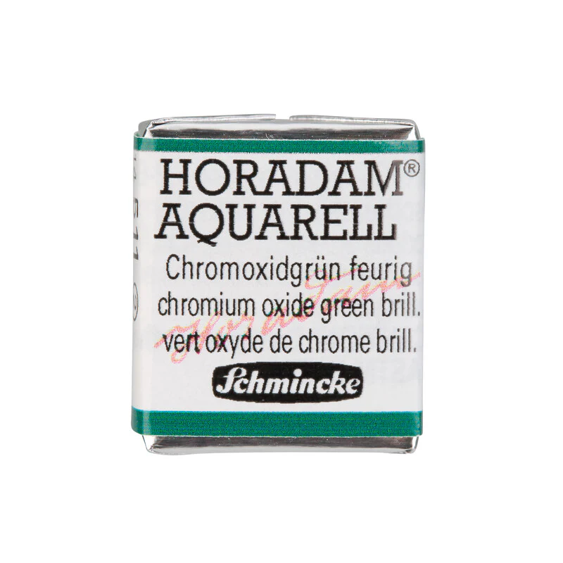 Schmincke HORADAM AQUARELL Watercolour Half Pan - Greens - Image 2
