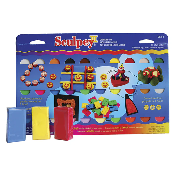 Sculpey III Oven Bake Clay Set Assorted Set of 30