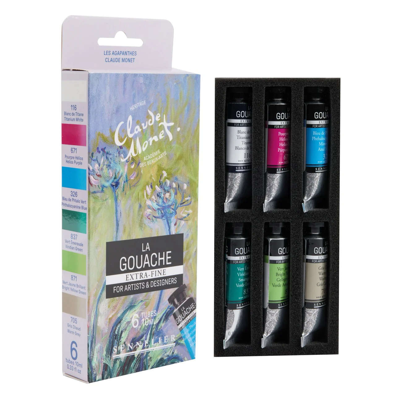 Sennelier x Claude Monet Gouache Set - Les Agapanthes - Image 2