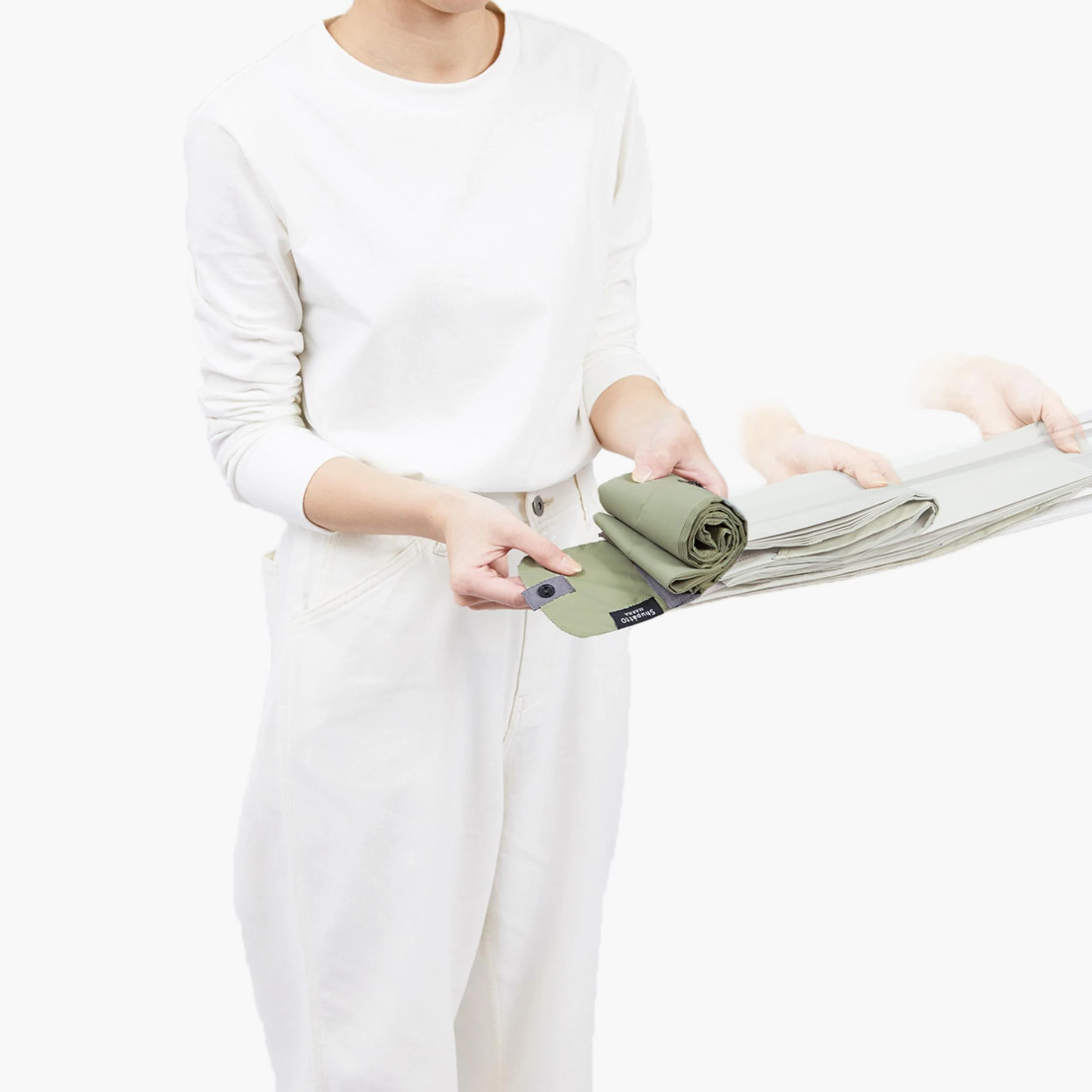 Shupatto Compact Large - Mori (Sage Green) - Image 5