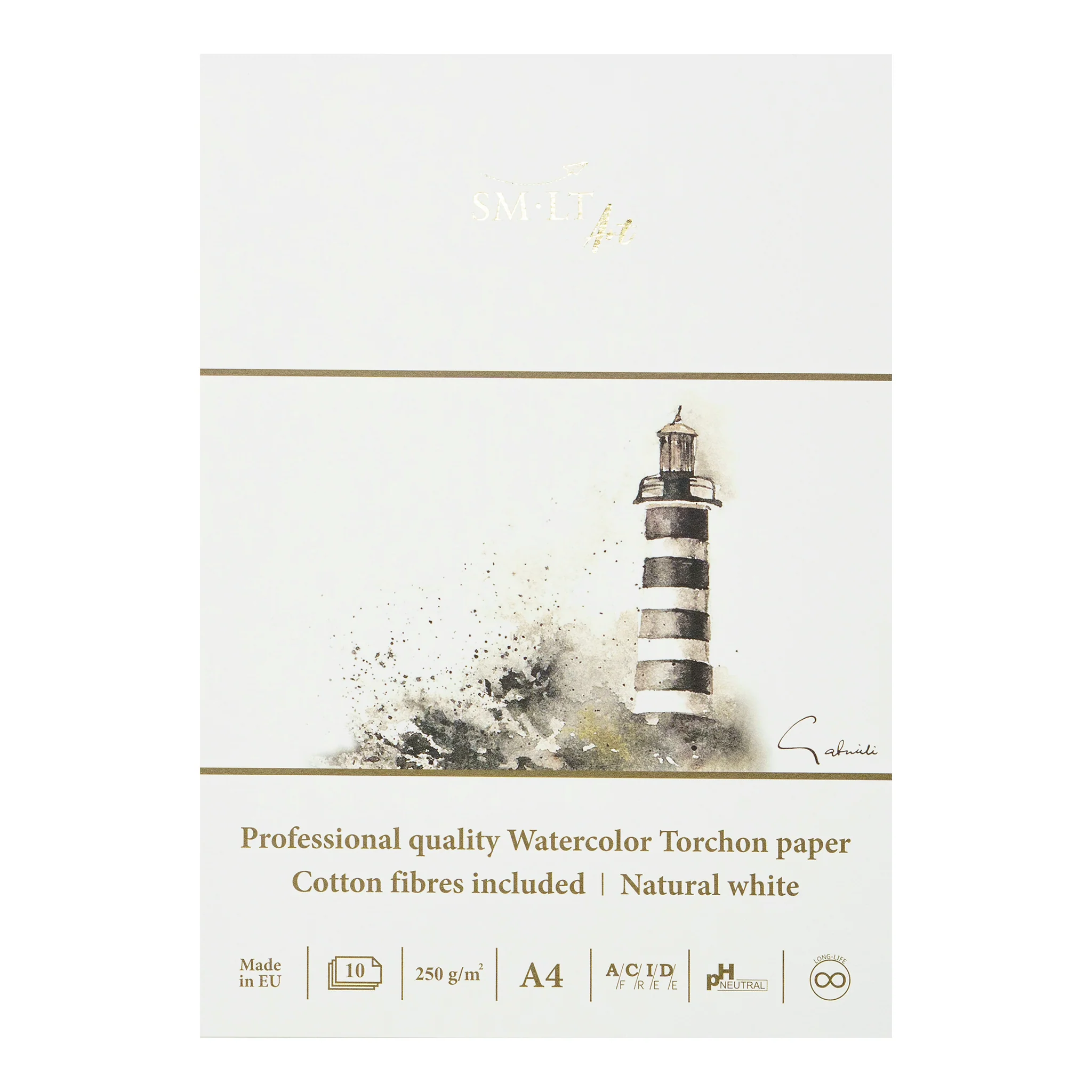 SM•LT Professional Watercolour Torchon Glued Pads – 250gsm - Image 2