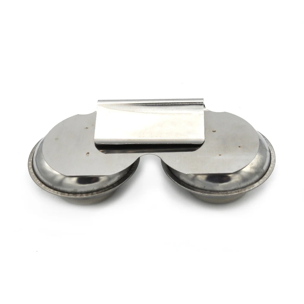 Stainless Steel Palette Cup with Screw on Lid and Clip (Double) - Image 2
