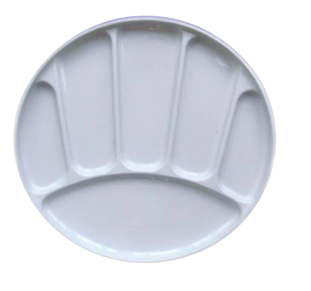 Steel Round Palette with 6 Wells