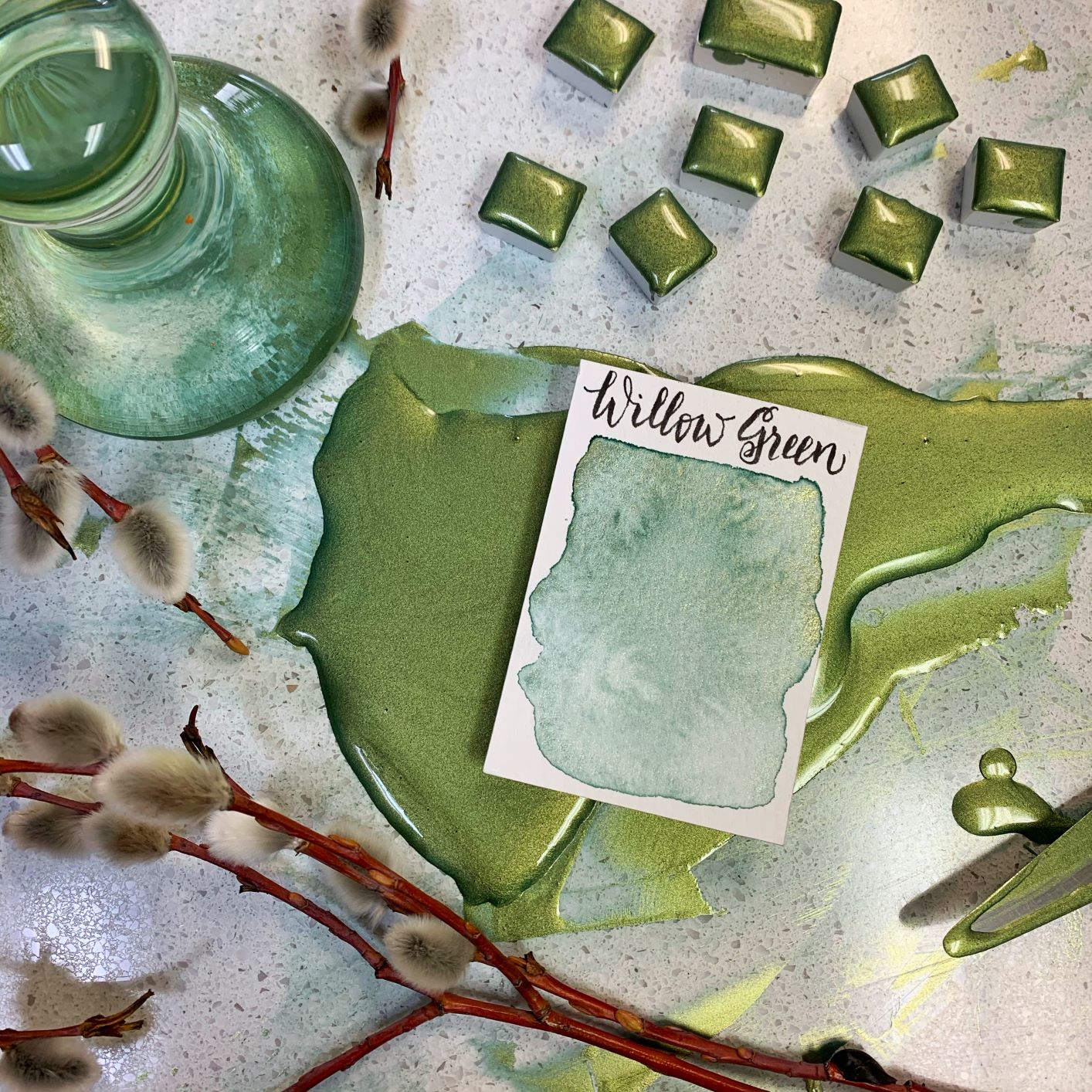 Stoneground Paint Co. Watercolour Half Pans - Pearlescent Colours - Image 6