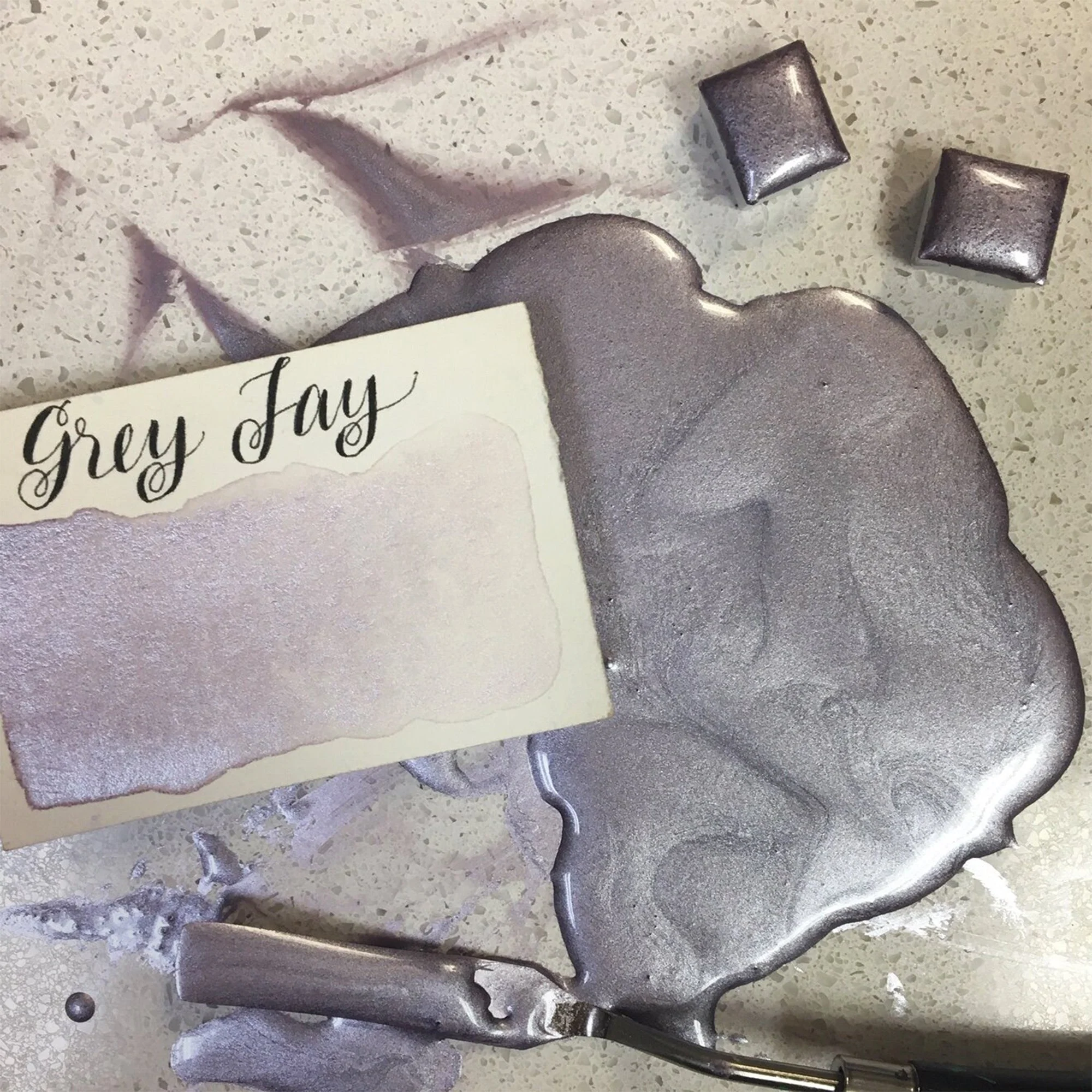 Stoneground Paint Co. Watercolour Half Pans - Pearlescent Colours - Image 7