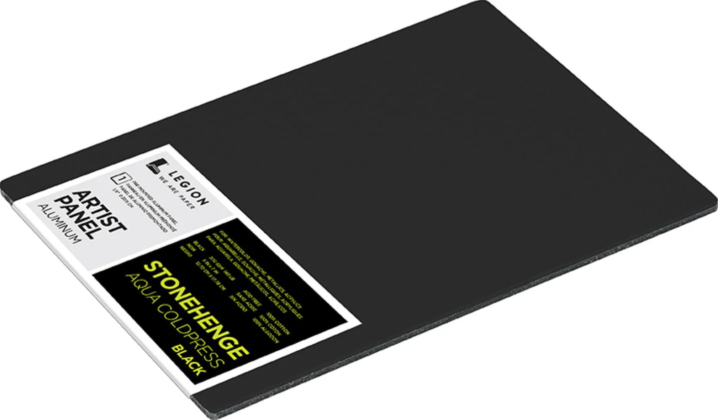 Stonehenge Aqua Black Aluminum Artist Panels 5" x 7" - Image 2