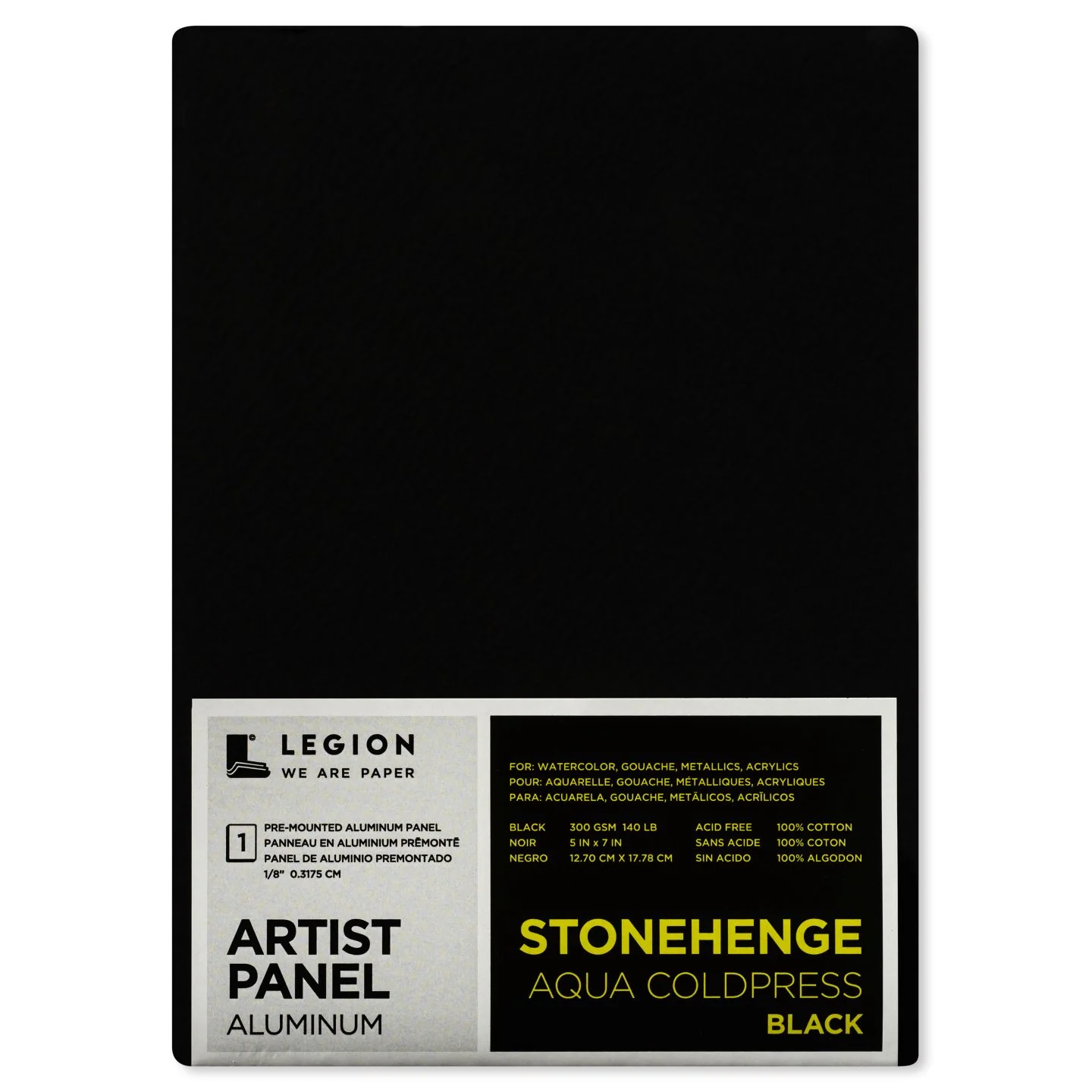 Stonehenge Aqua Black Aluminum Artist Panels 8" x 10"