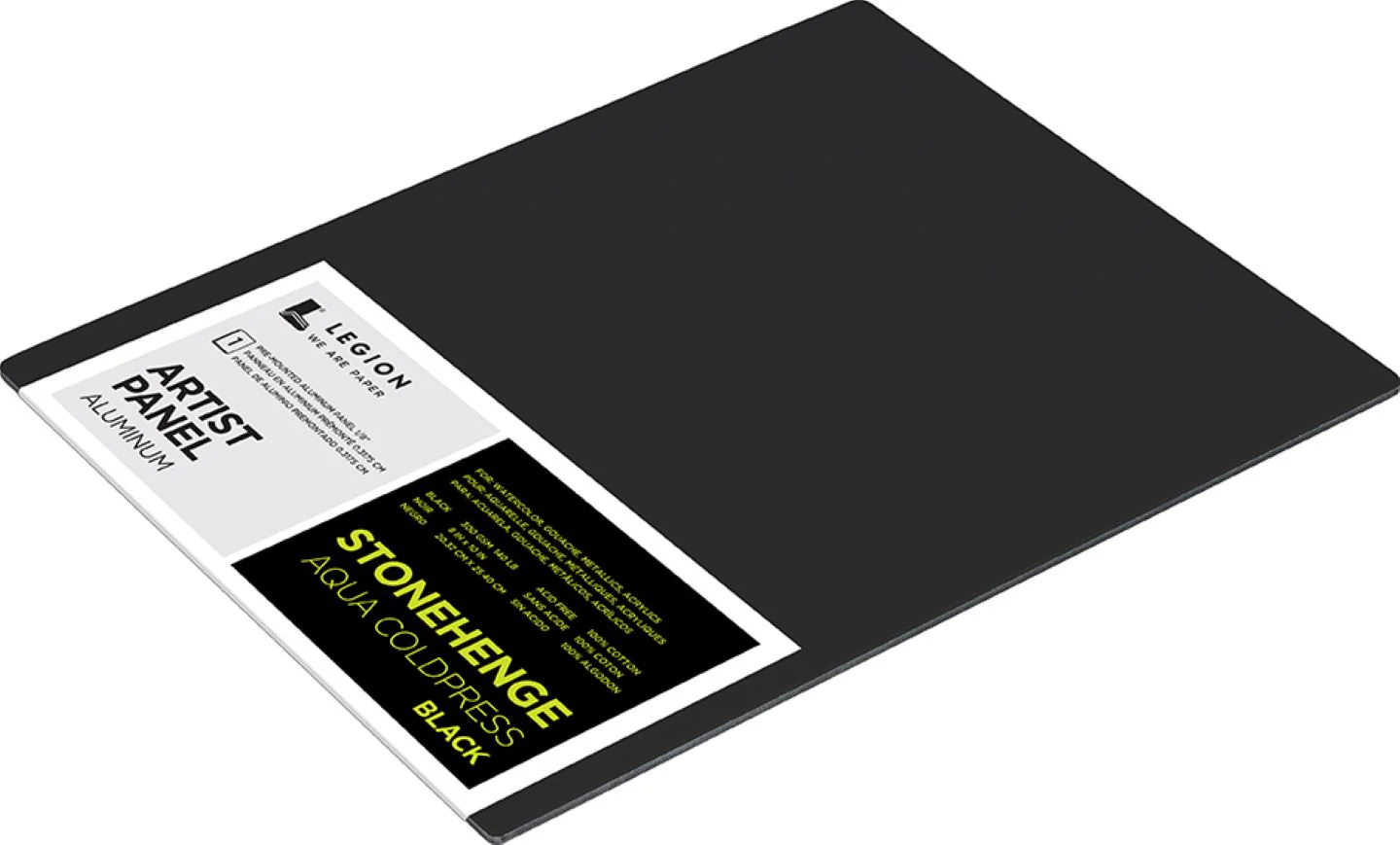 Stonehenge Aqua Black Aluminum Artist Panels 8" x 10" - Image 2