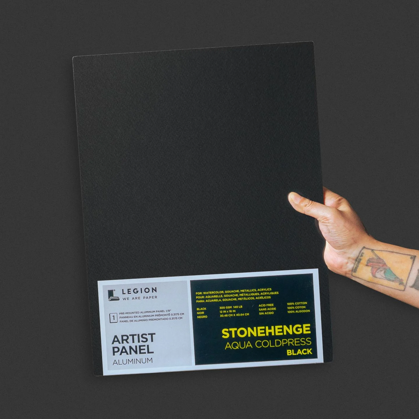 Stonehenge Aqua Black Aluminum Artist Panels 6" x 6" - Image 5