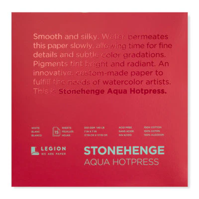 Stonehenge Aqua Watercolour Paper Blocks - Hot Press - Image 3