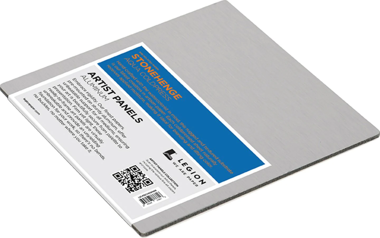 Stonehenge Aqua Cold Press White Aluminum Panel 6" x 6" - Image 3
