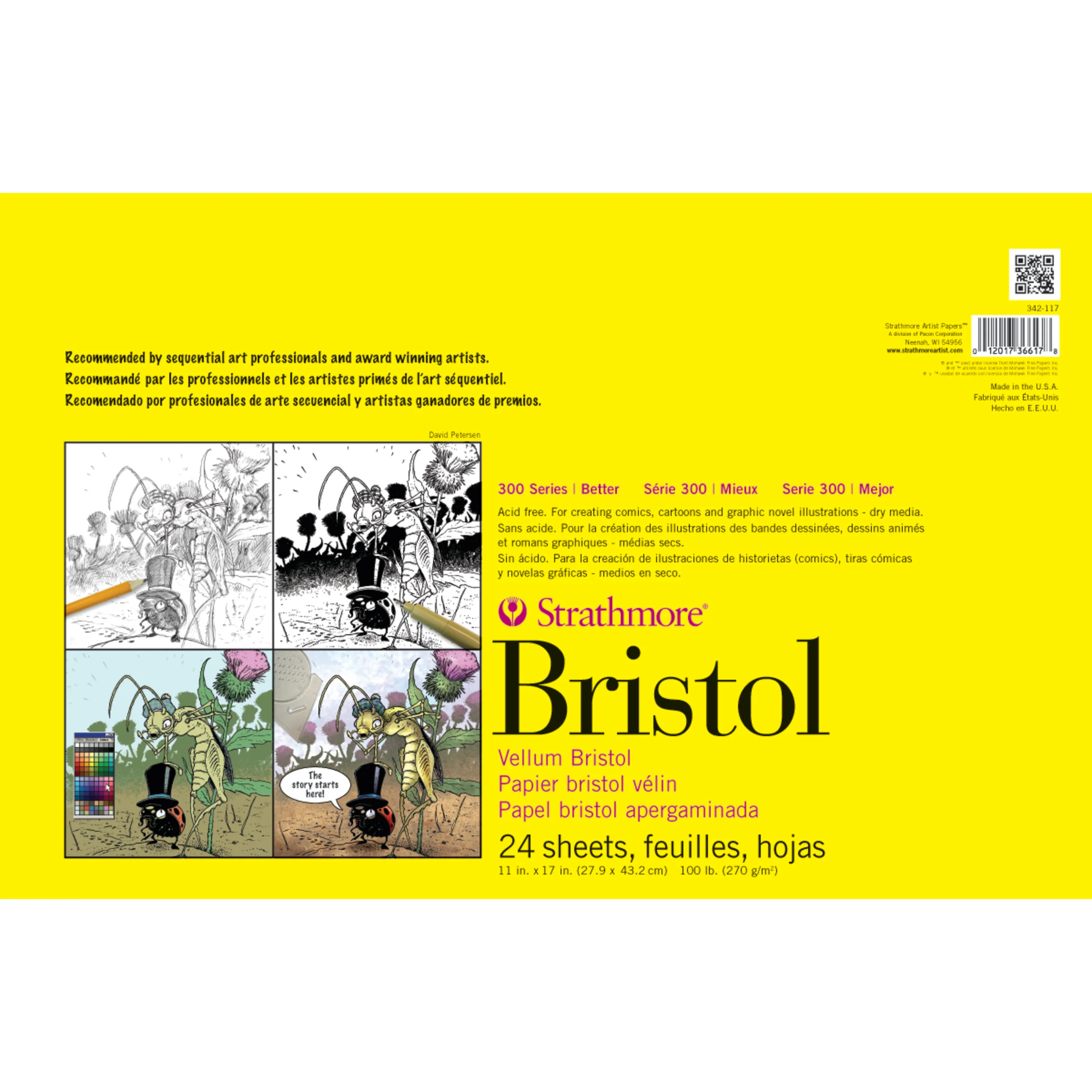 Strathmore 300 Series Bristol Pads - 11" x 17"