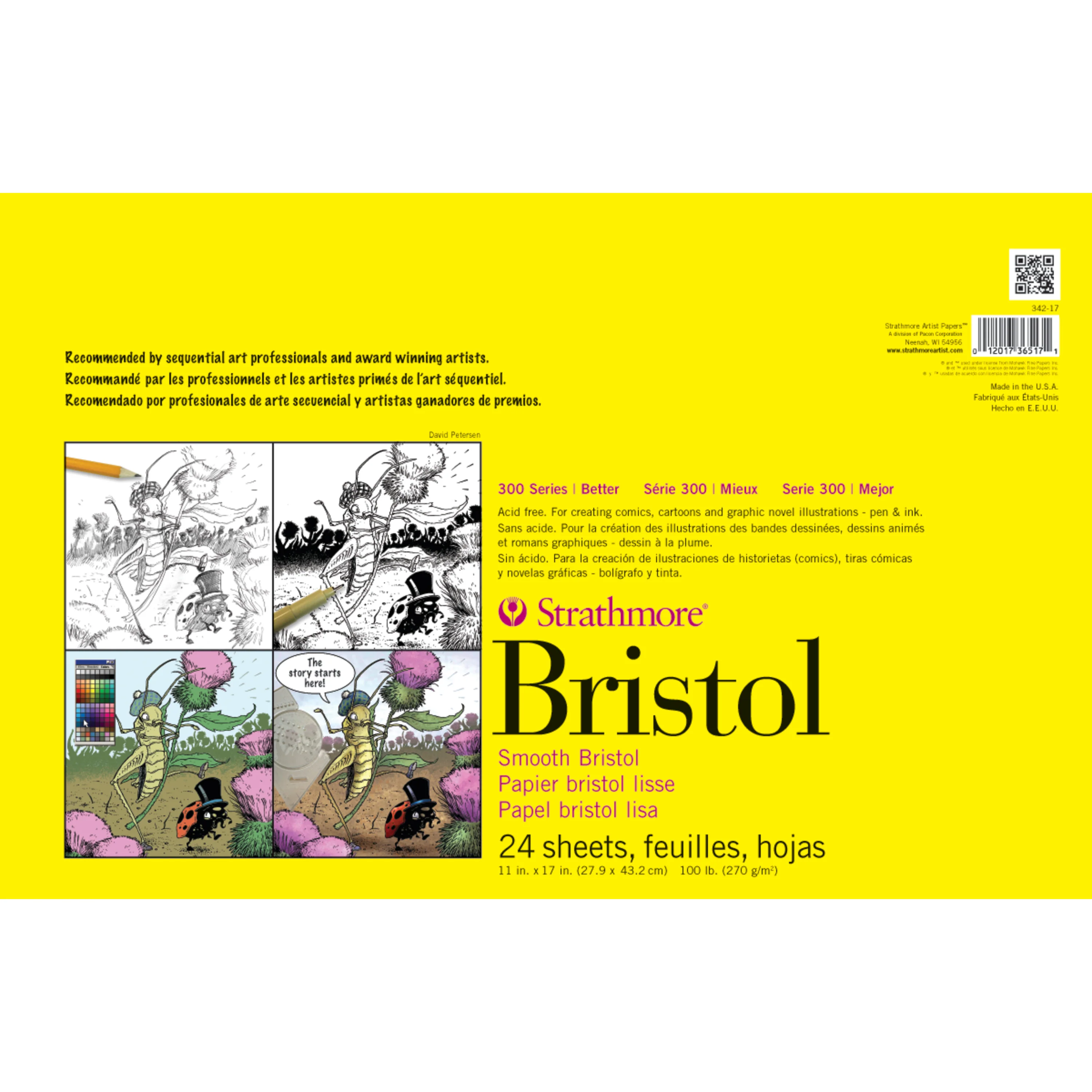 Strathmore 300 Series Bristol Pads - 11" x 17" - Image 2
