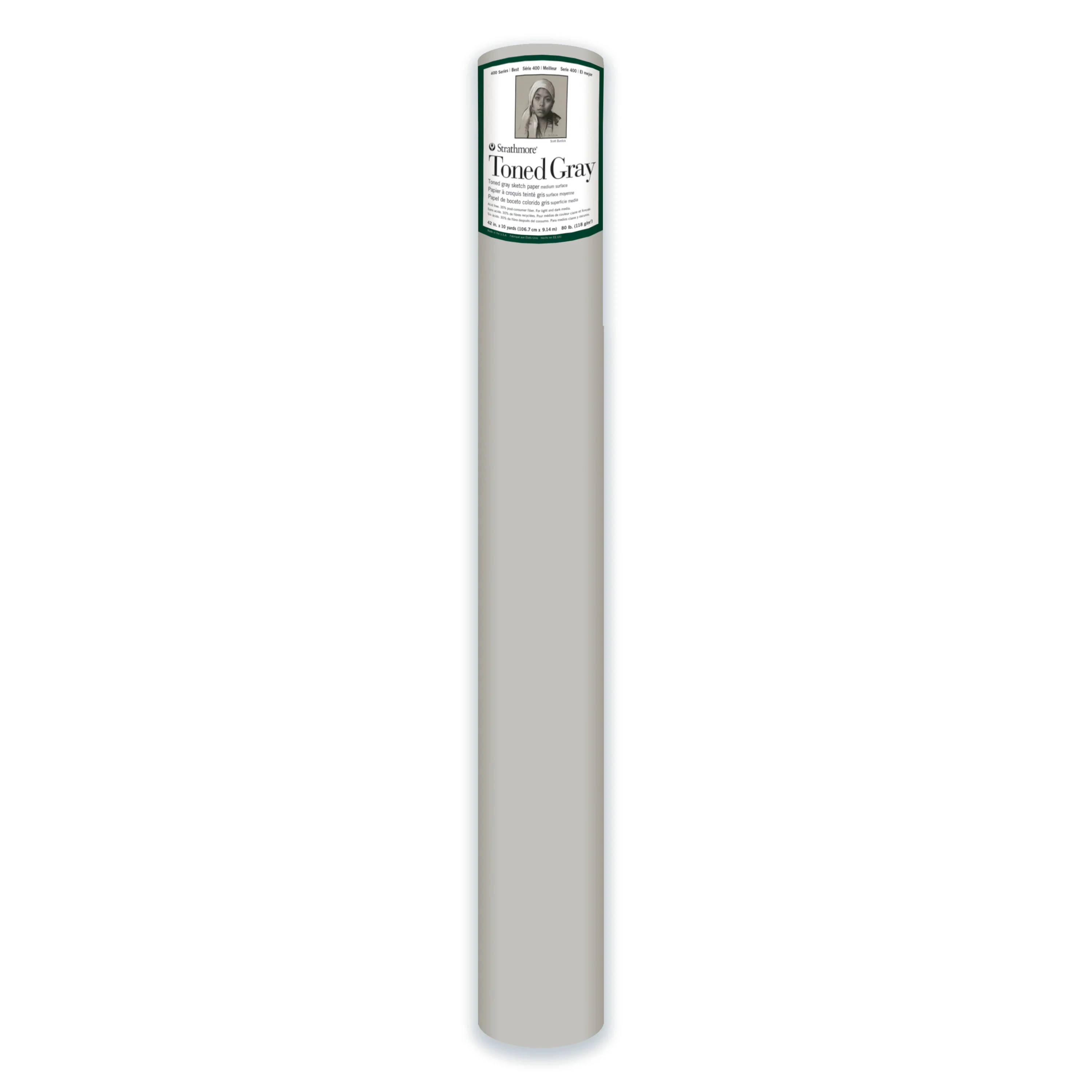 Strathmore 400 Series Sketch Roll Toned Gray 42" x 10yd