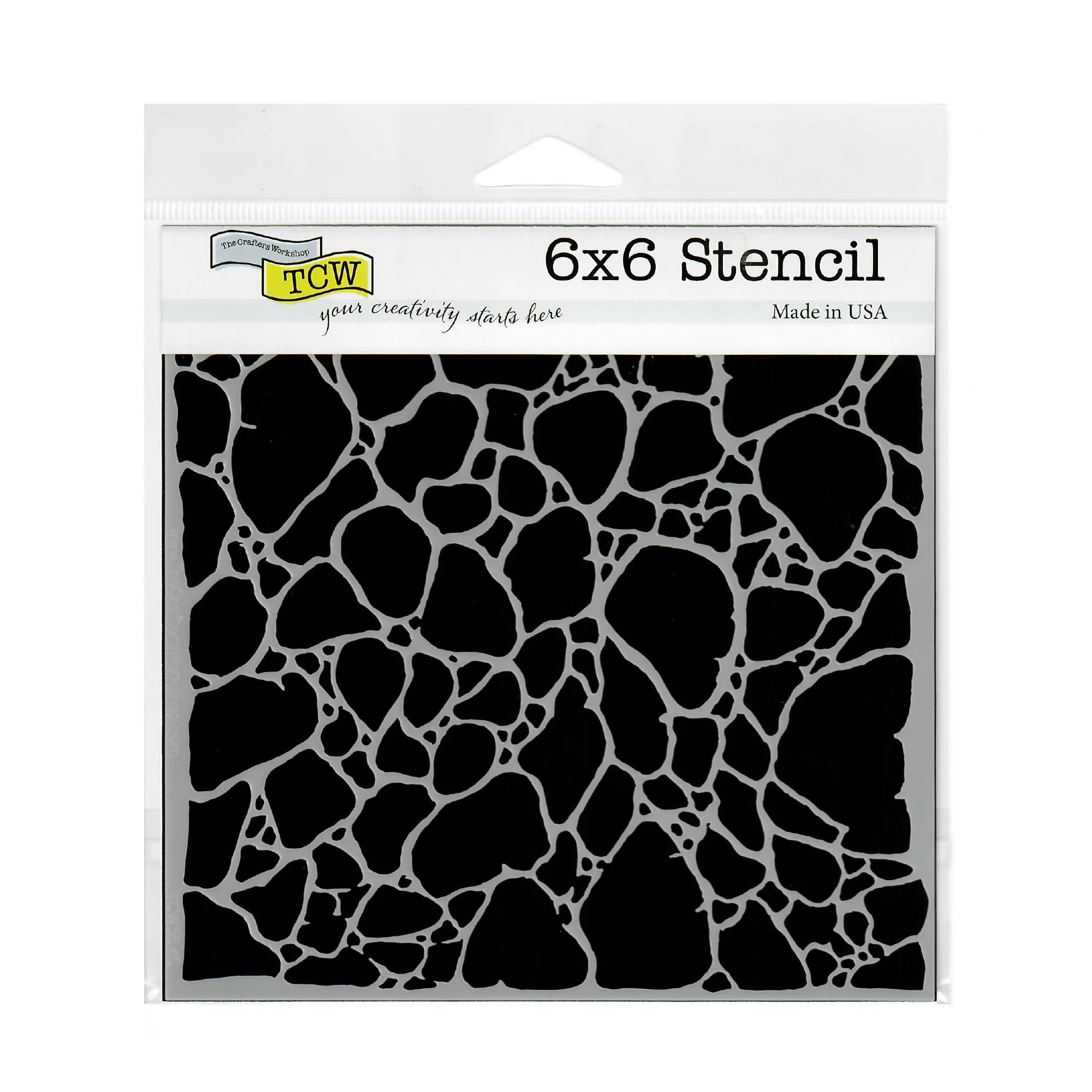 The Crafter's Workshop Stencil 6" x 6" - Organic Matter