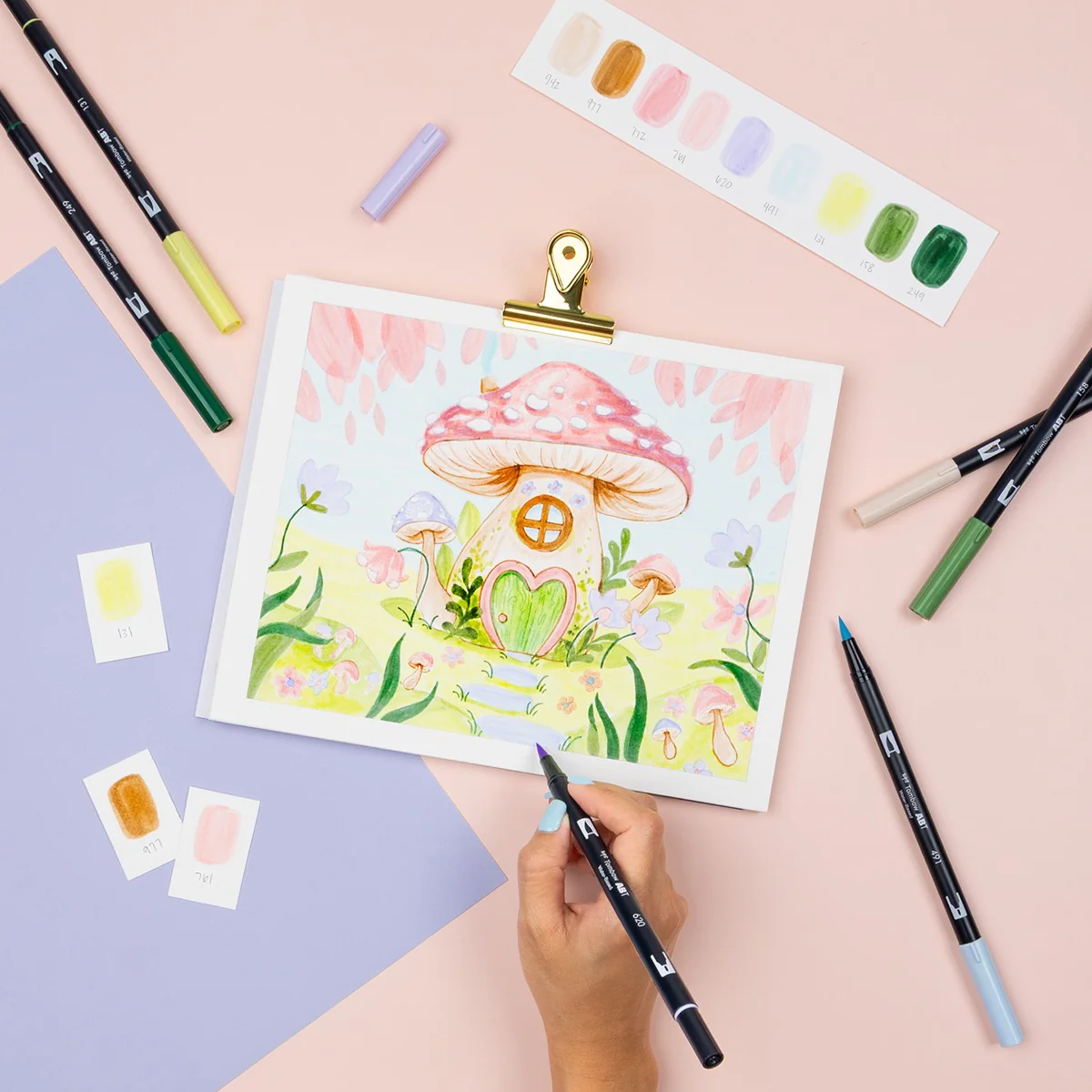 Tombow Dual Brush Pen Set of 10 - Fairies - Image 4