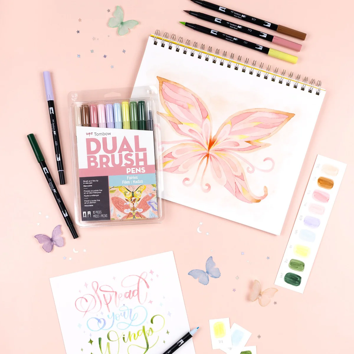 Tombow Dual Brush Pen Set of 10 - Fairies - Image 6