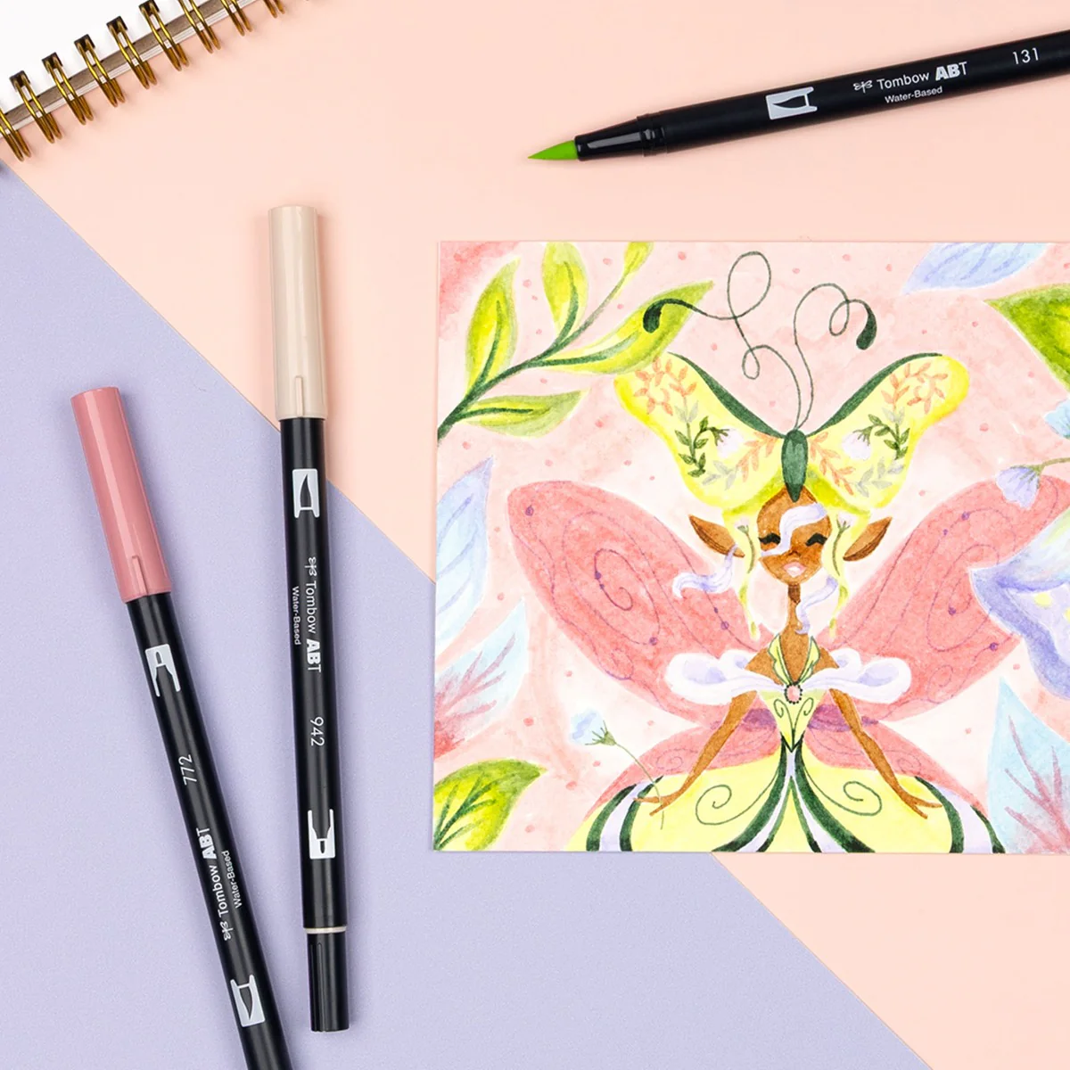 Tombow Dual Brush Pen Set of 10 - Fairies - Image 8