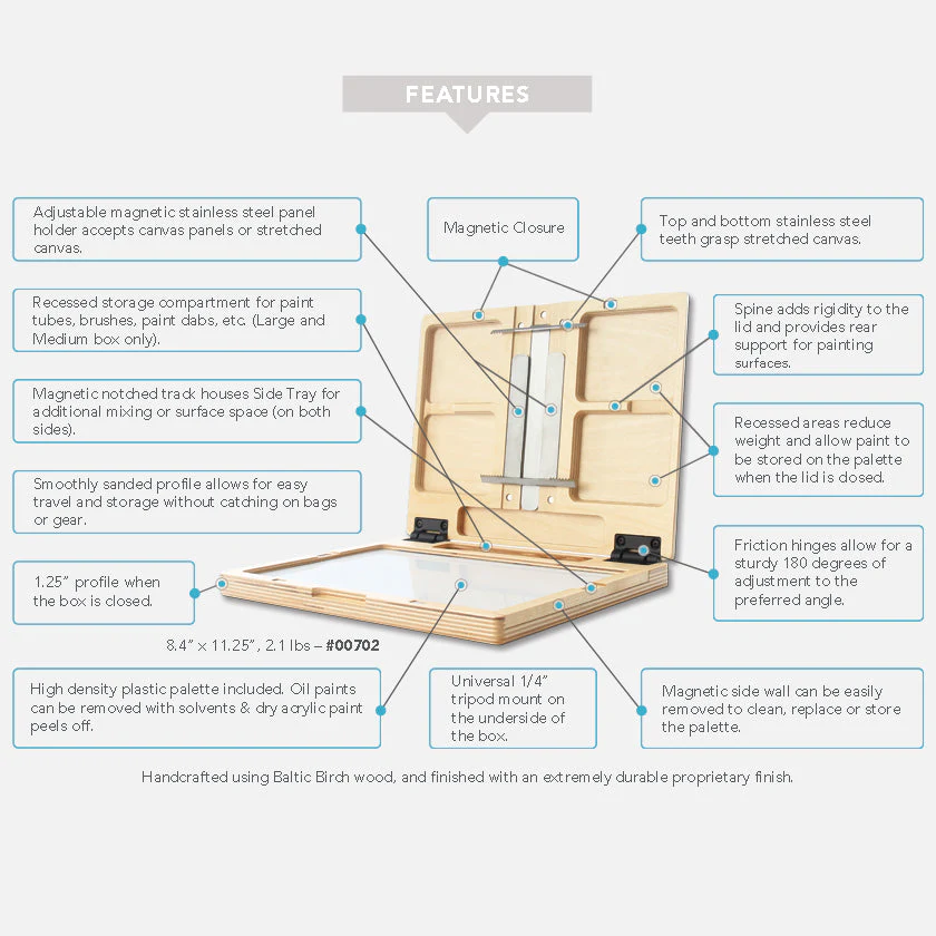 u.go Plein Air Pochade Box - 8.4" x 11.25" (Special Order) - Image 3