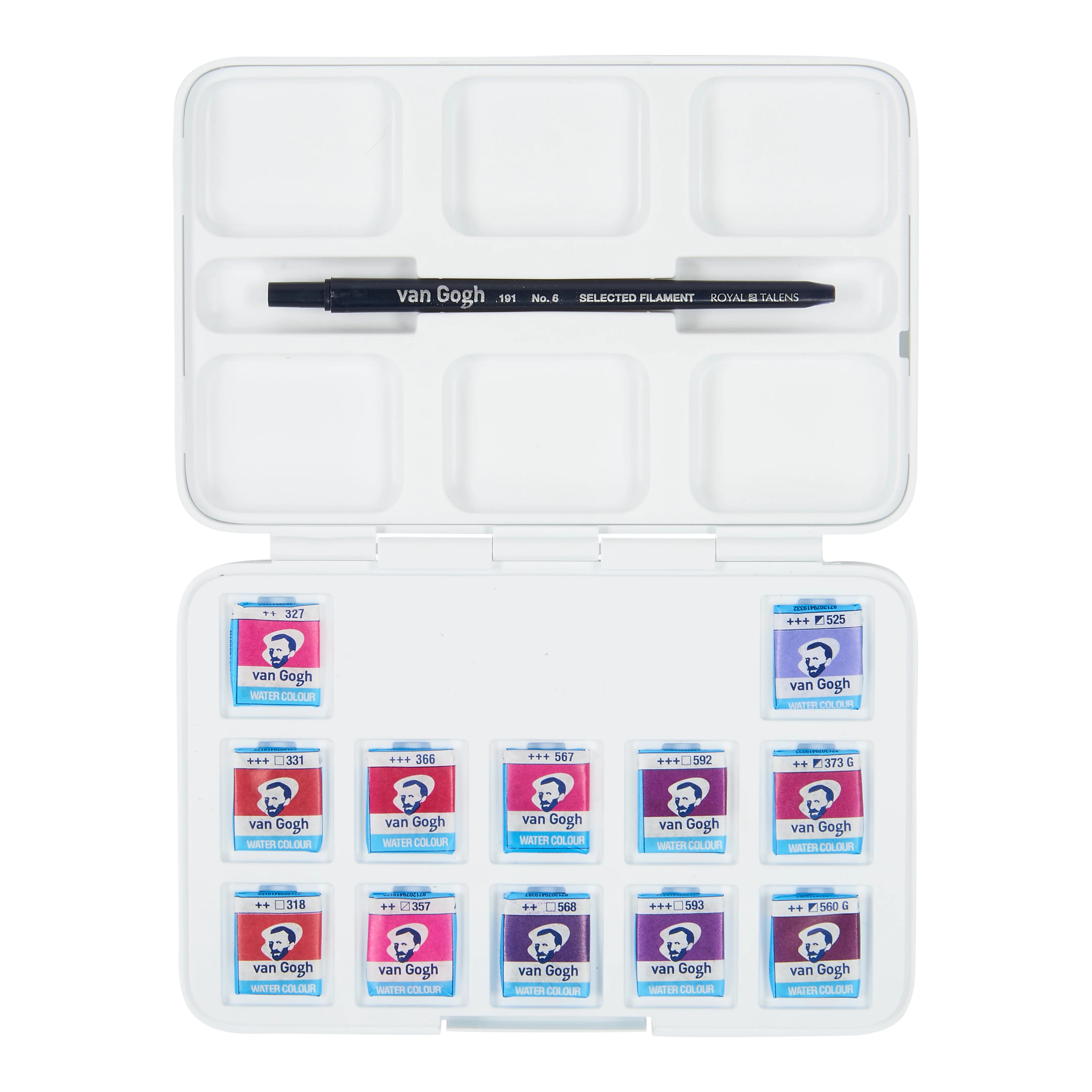 van Gogh Water Colour Pocket Box Pinks & Violets Set of 12 - Image 2