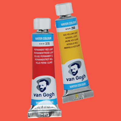 Van Gogh Watercolor Paint - Orange or Red or Purple - Image 3