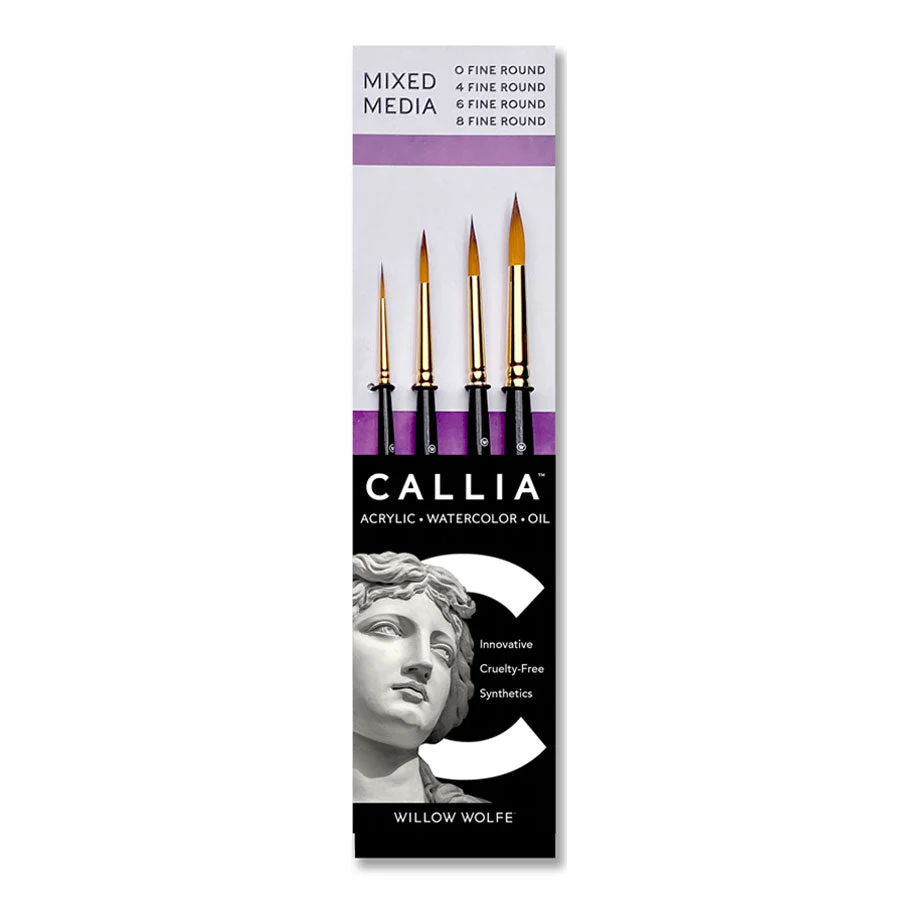 Willow Wolfe Callia Watercolour Super Fine Round Set of 4