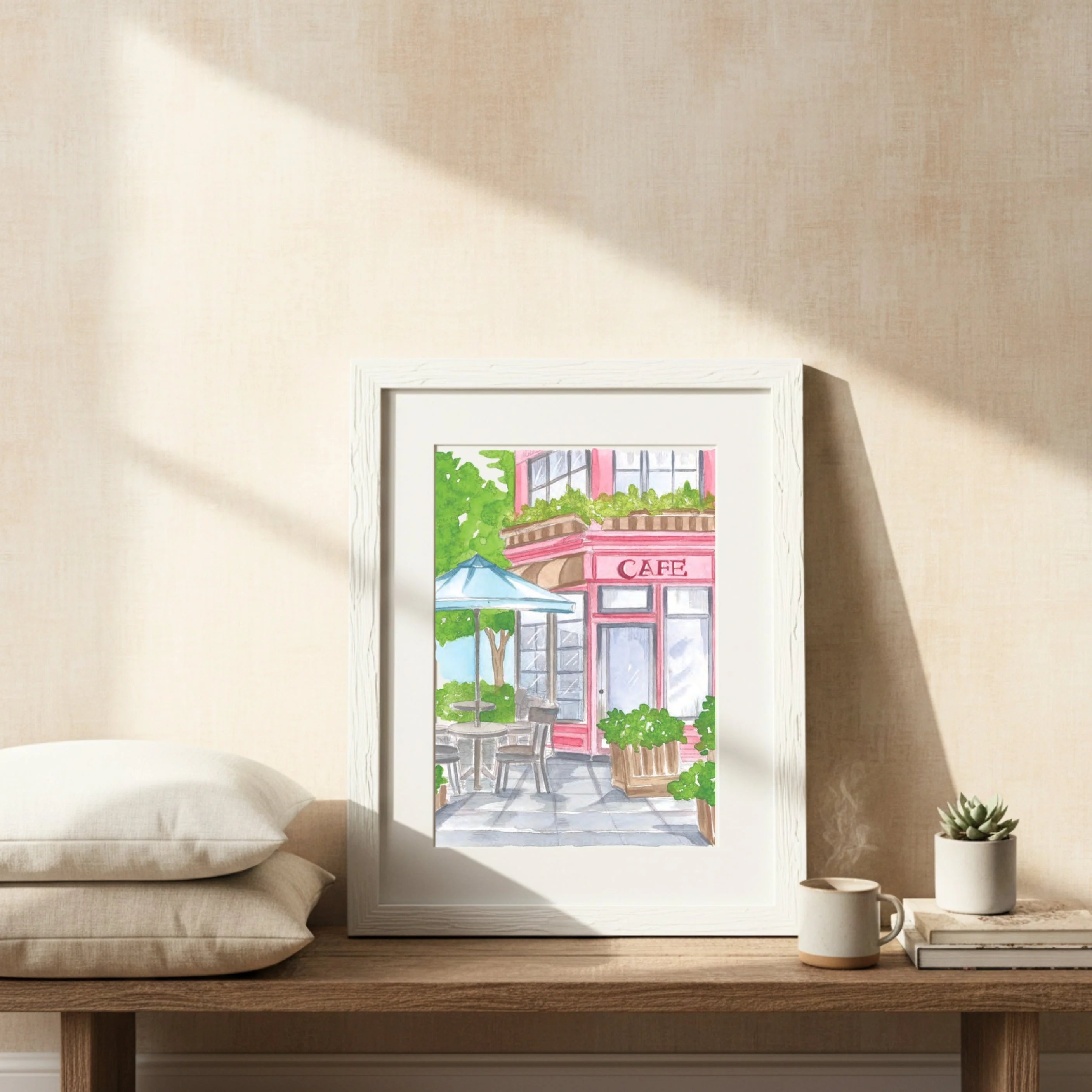 Willow Wolfe Watercolor Workbook - Cozy Cafes - Image 6