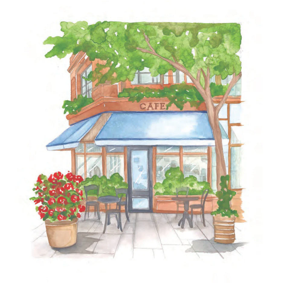 Willow Wolfe Watercolor Workbook - Cozy Cafes - Image 9