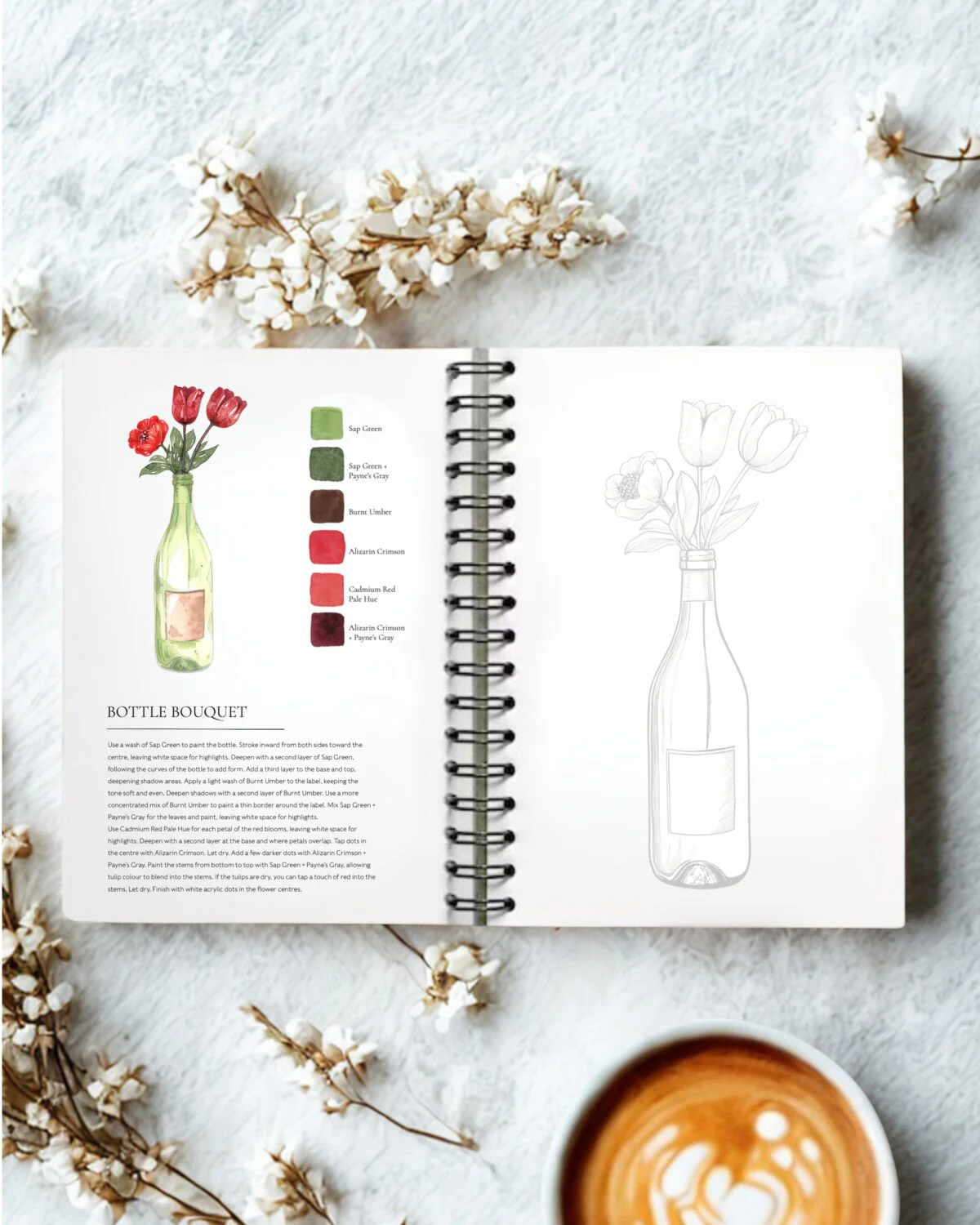 Willow Wolfe Watercolor Workbook - Pretty Pots - Image 3