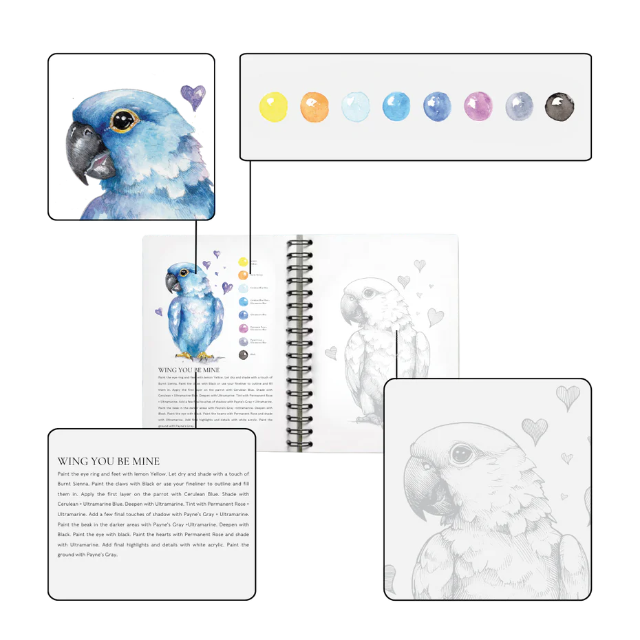Willow Wolfe Watercolor Workbook - So Much Love - Image 4