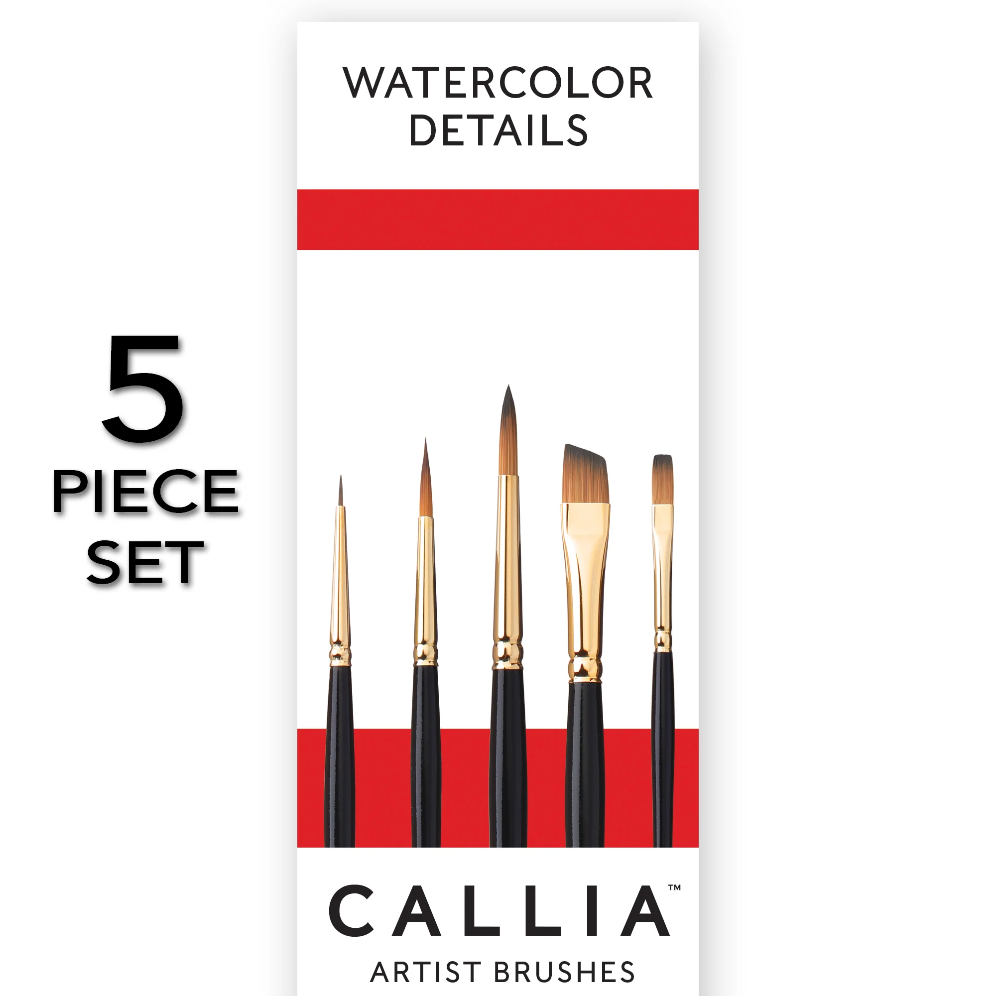 Willow Wolfe Callia Watercolour Detail Set of 5 - Image 2