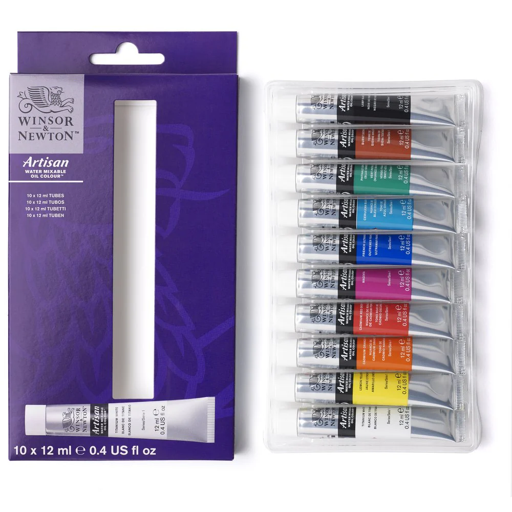 Winsor & Newton Artisan Water Mixable Oil Colour Set of 10 - Image 2