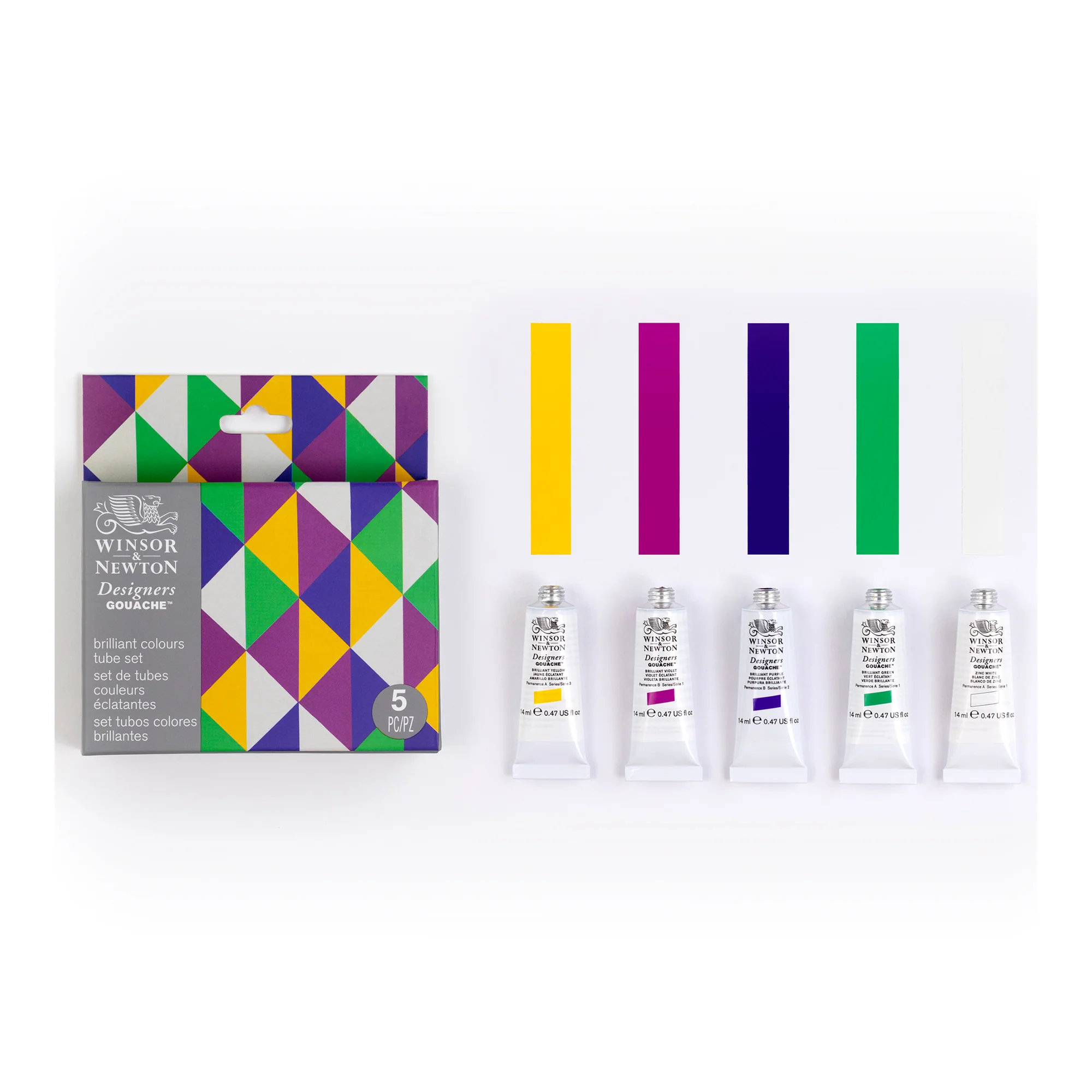 Winsor & Newton Designers Gouache Brilliant Set of 5 - Image 3