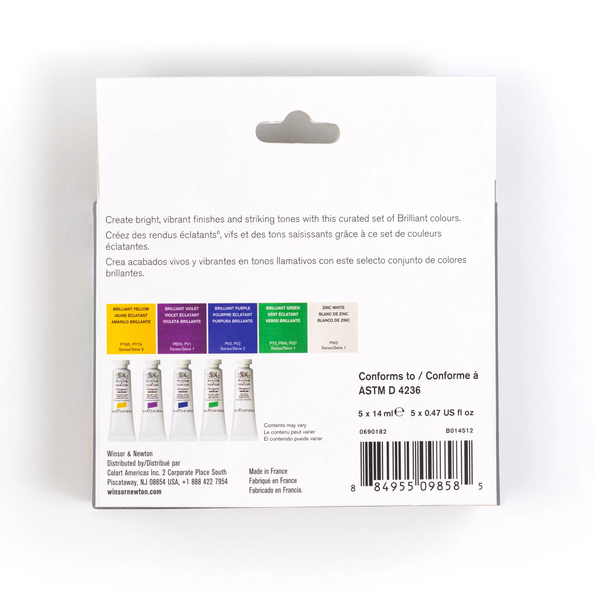 Winsor & Newton Designers Gouache Brilliant Set of 5 - Image 4